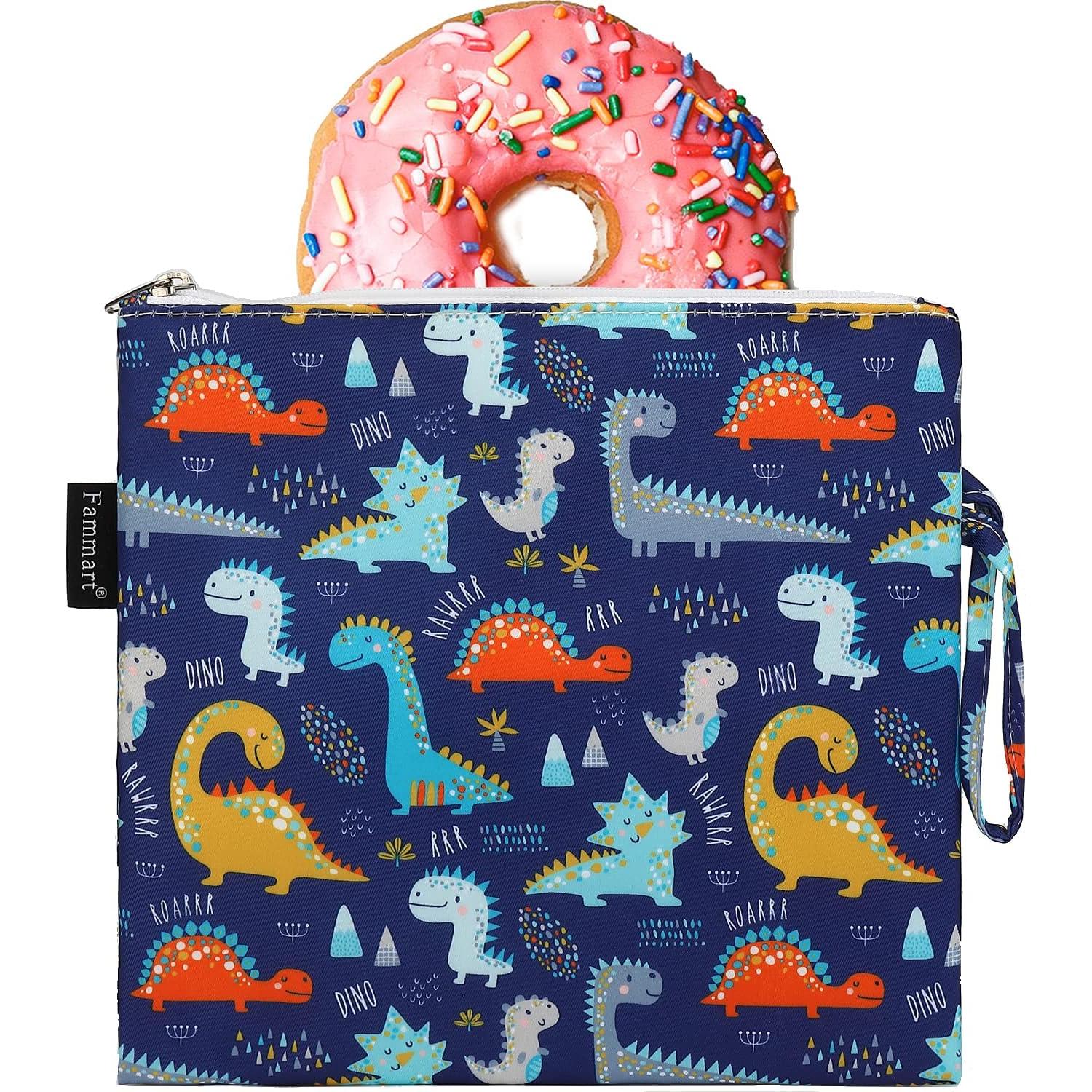 Bolsa de Sándwich Reutilizable Fammart Dinosaurio 20x19 cm