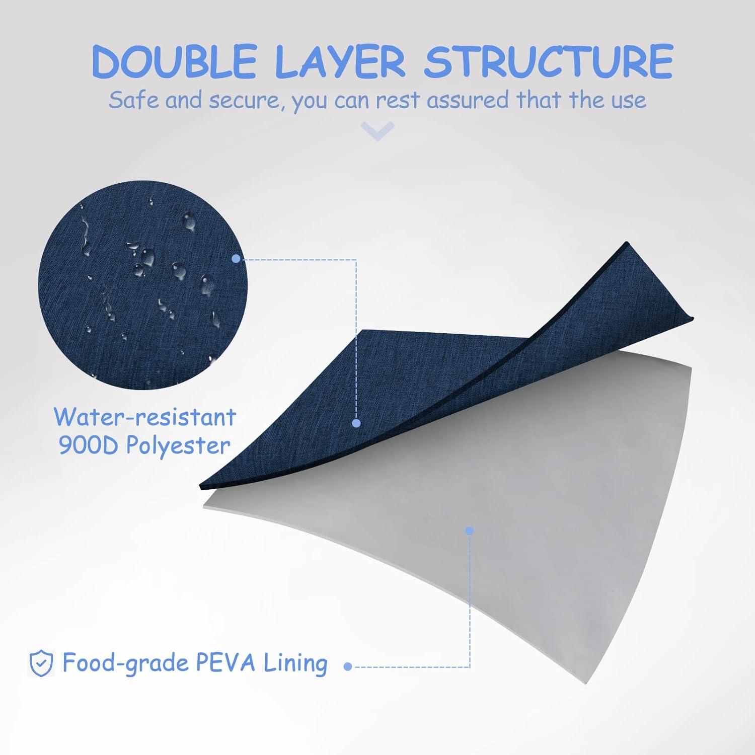 Bolsas Reutilizables para Sándwiches y Snacks Moyad - 2 Unidades, Apto Lavavajillas, Azul