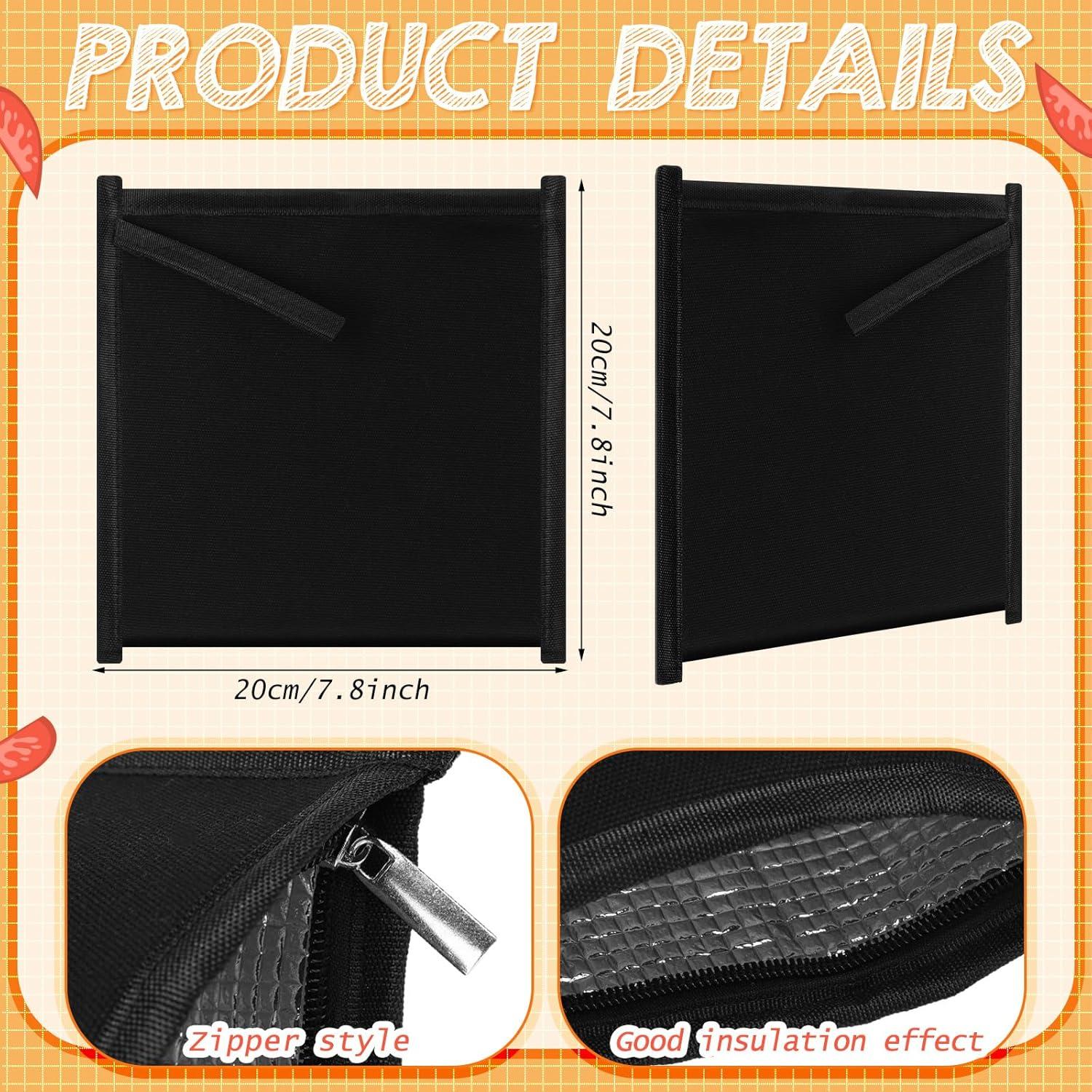 Set de 4 Bolsas de Sándwich Reutilizables Reallnaive 20x20cm