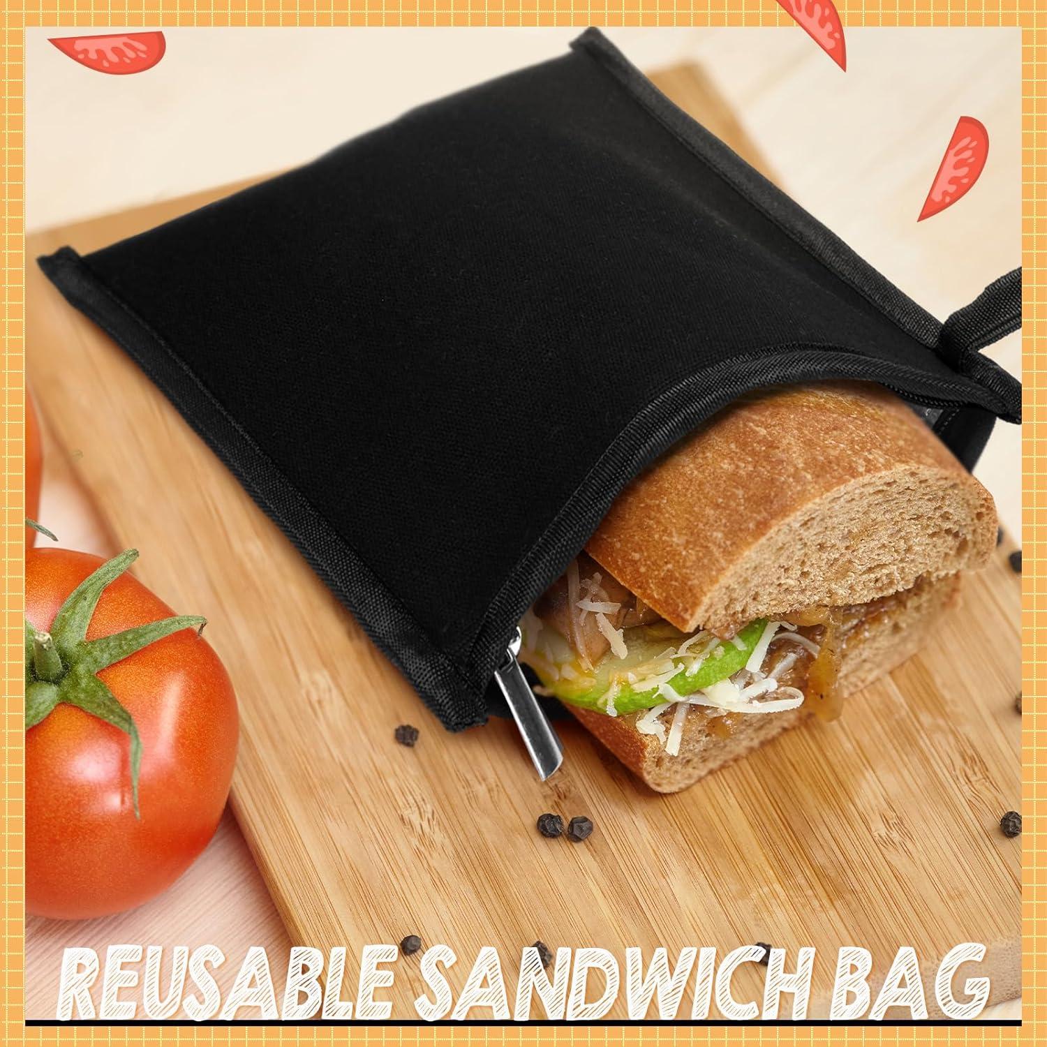 Set de 4 Bolsas de Sándwich Reutilizables Reallnaive 20x20cm