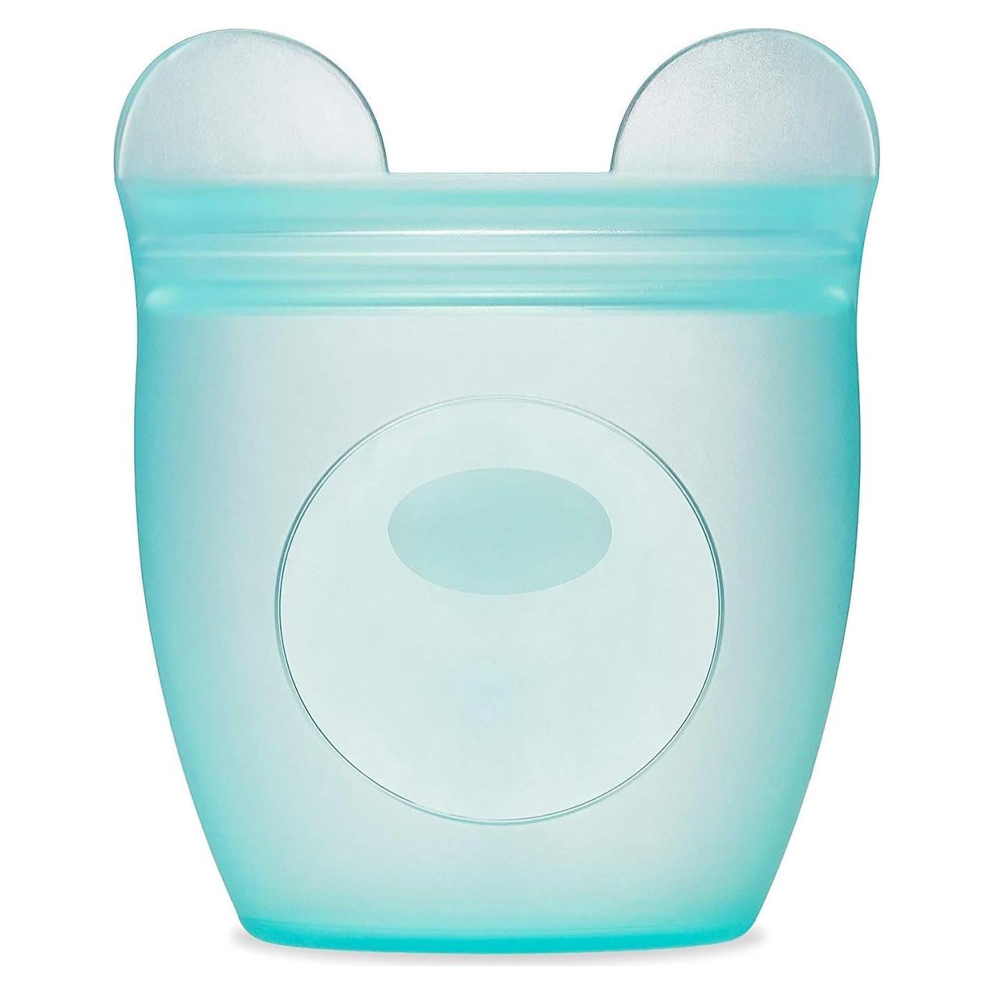 Contenedor de Snack Reutilizable Zip Top Oso Teal 118ml