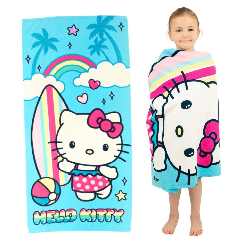 Toalla de Playa Franco Hello Kitty 100% Reciclada 147x71 cm