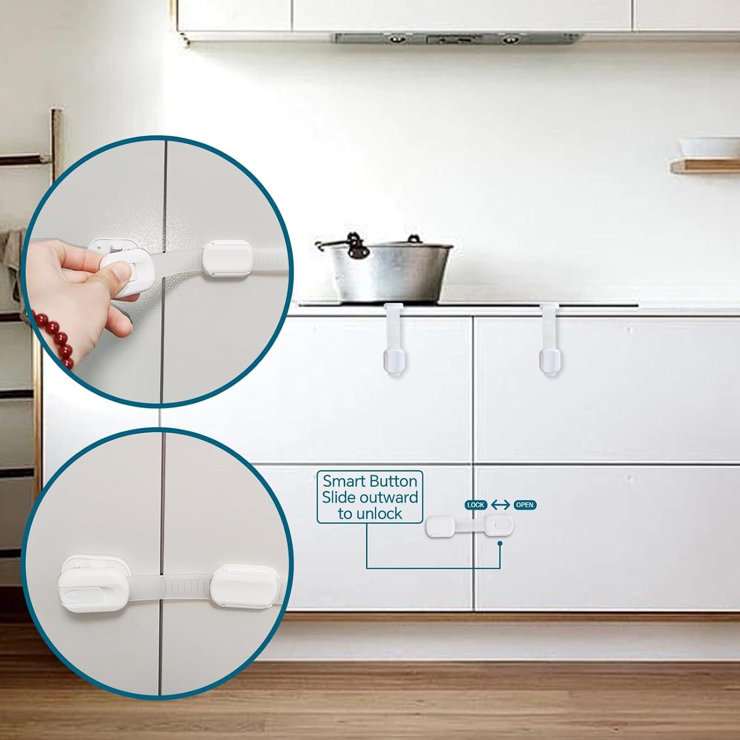 Candados de Seguridad para Niños Define Essentials - Paquete de 8