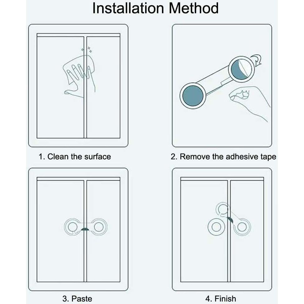 Cerraduras de Seguridad Infantil ANRACHEL 5 PCS Transparentes