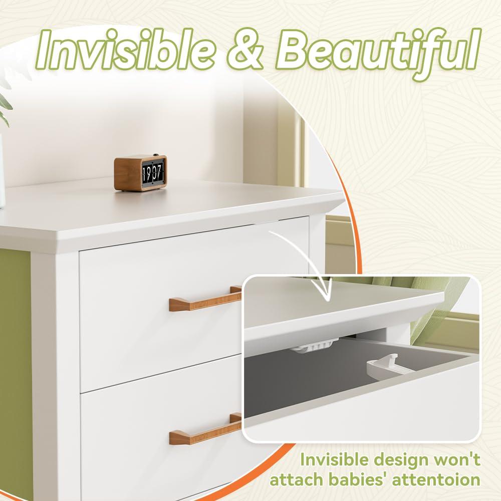 Cerraduras de Seguridad para Gabinetes SAFELON 12 Pcs