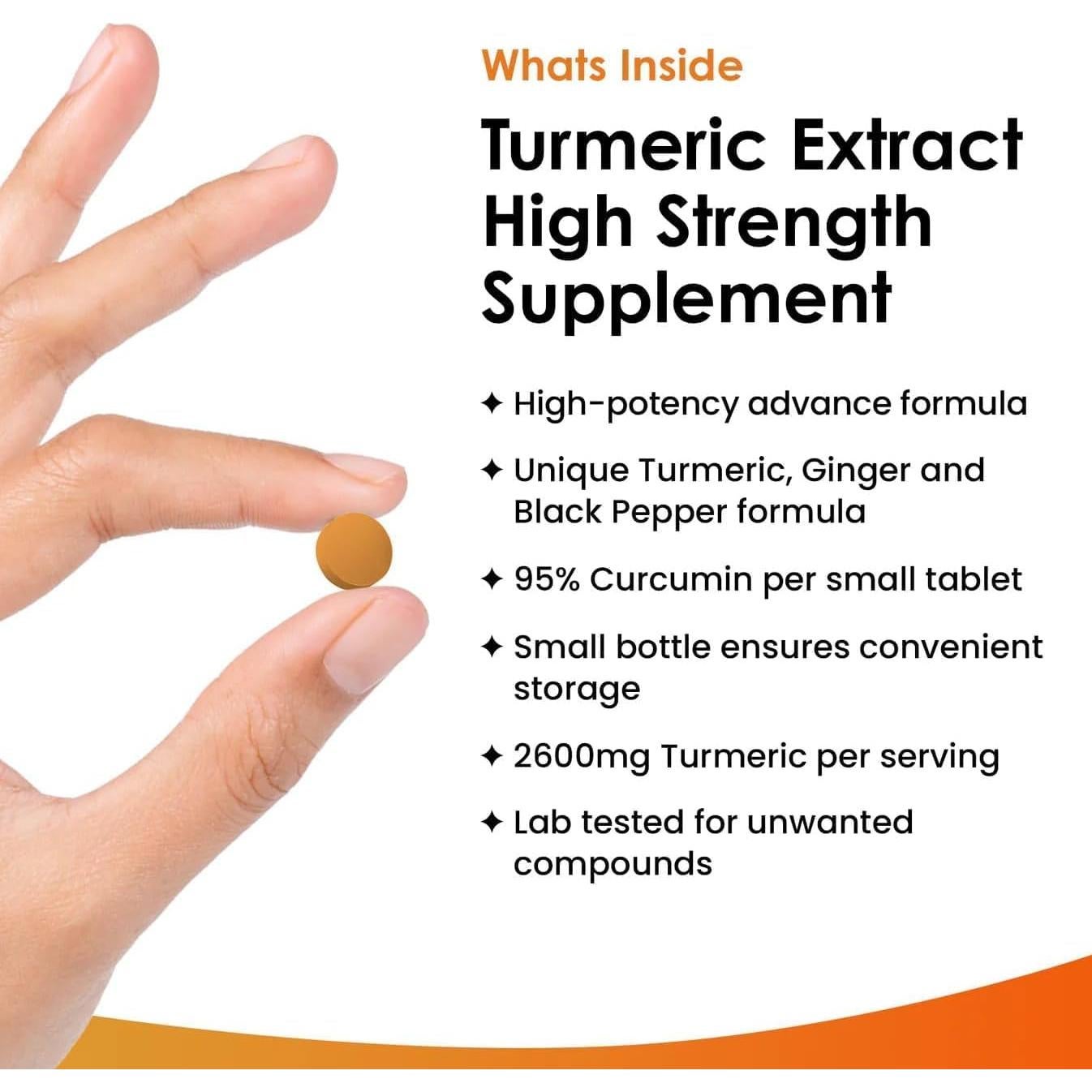 Tabletas de Cúrcuma y Jengibre New Leaf - 180 Tabletas