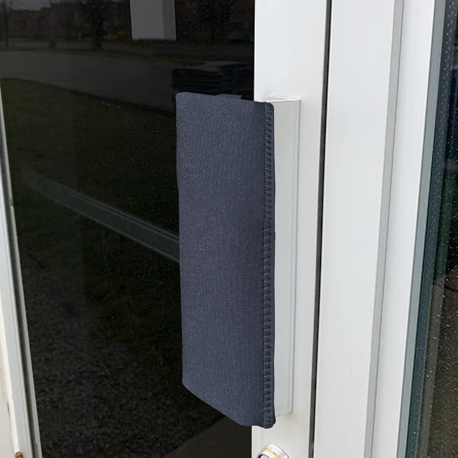 Cubierta de Manija de Puerta Comercial Wonder 10" Neopreno Negro