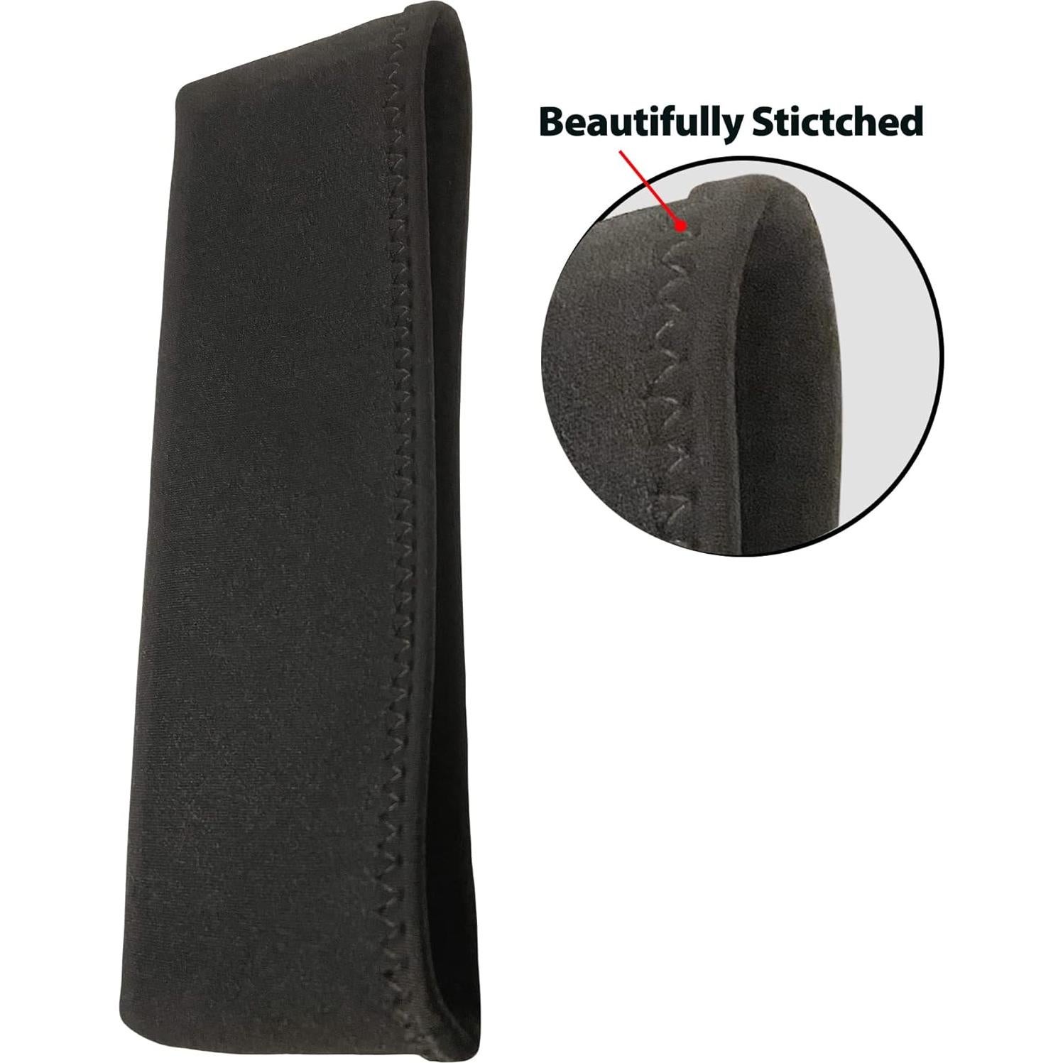 Cubierta de Manija de Puerta Comercial Wonder 10" Neopreno Negro