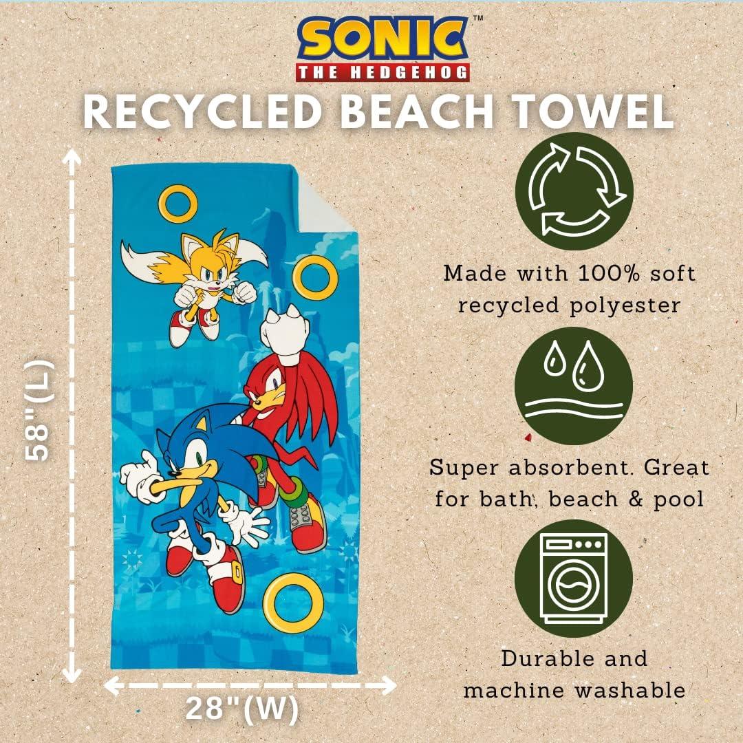 Toalla de Playa Franco Sonic 147x71 cm Ecológica