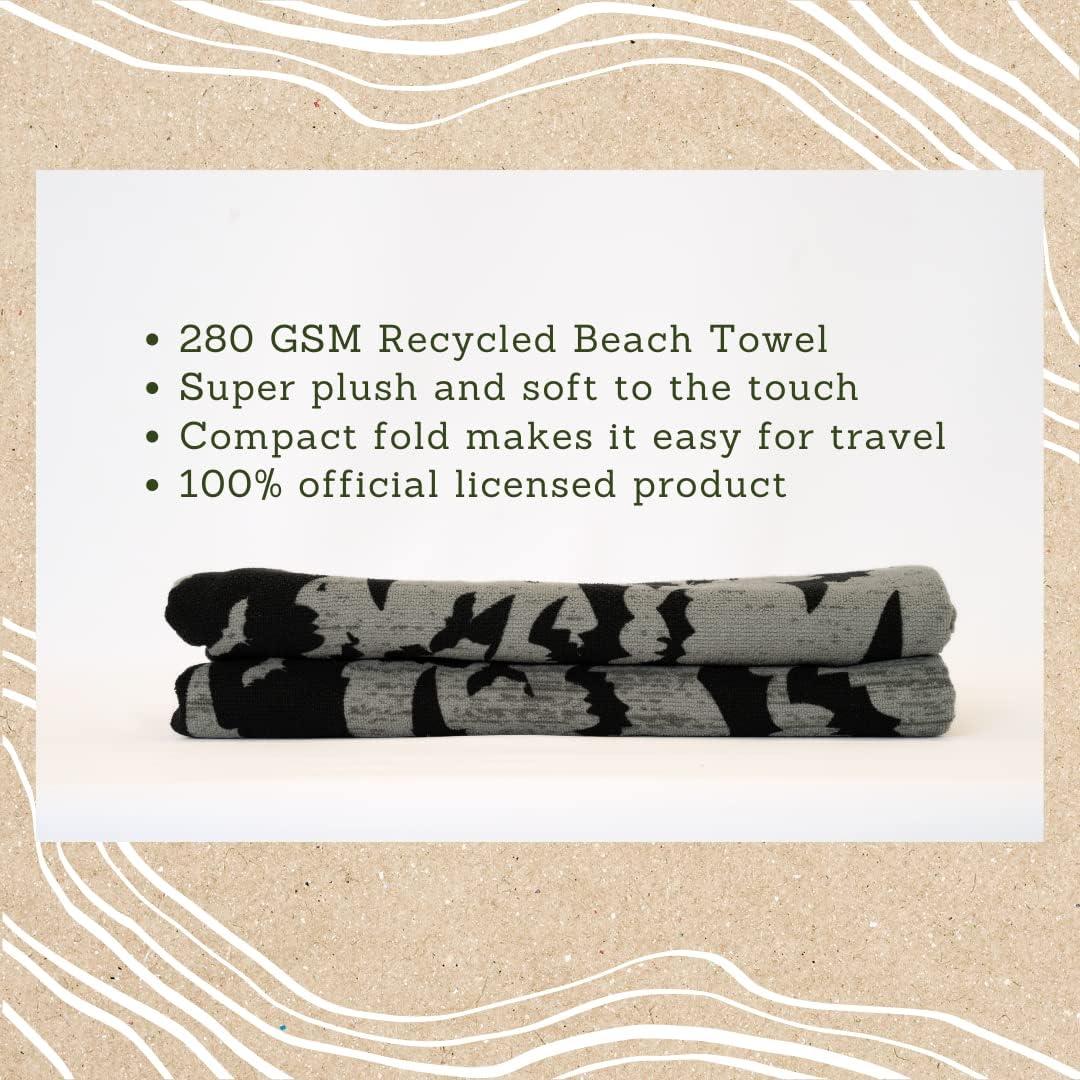 Toalla de Playa Franco Batman 147x71 cm 100% Reciclada