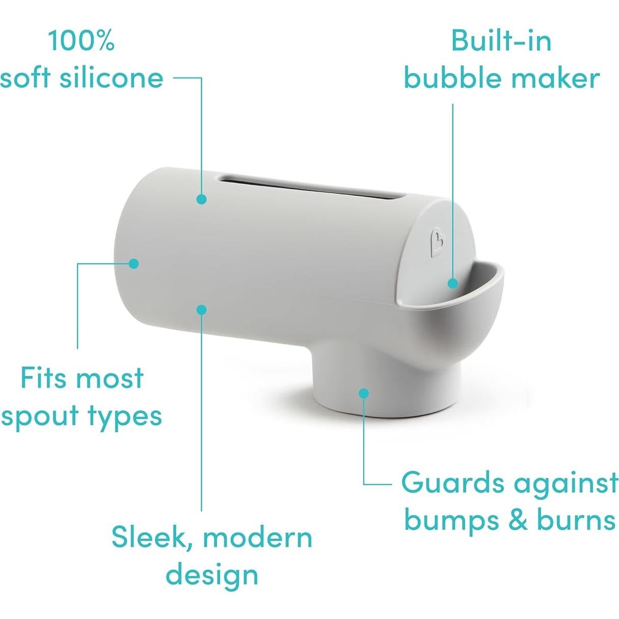 Cubierta de Grifo de Baño Munchkin Soft Spot Silicona Gris