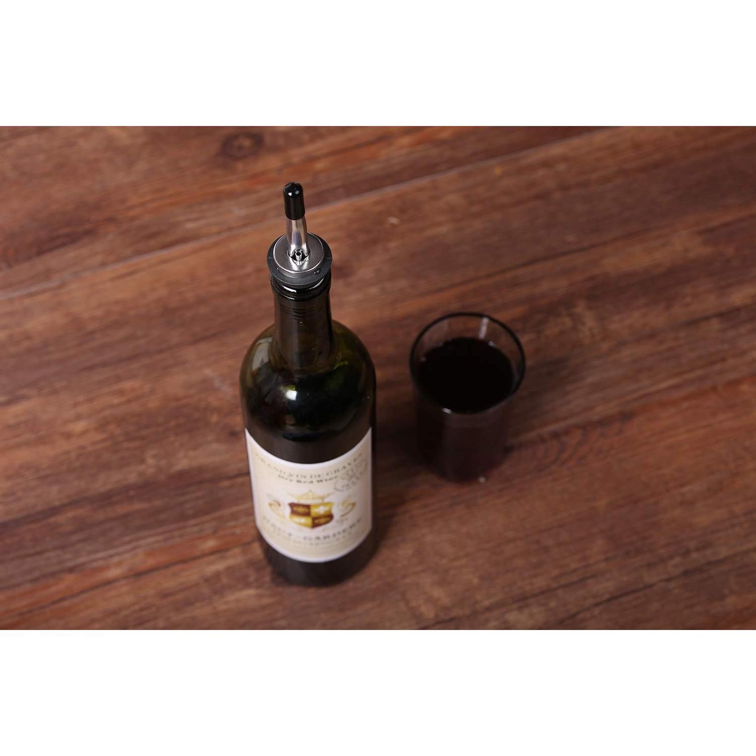 100 Tapas de Polvo para Vertedores LEGERM - Goma Negra