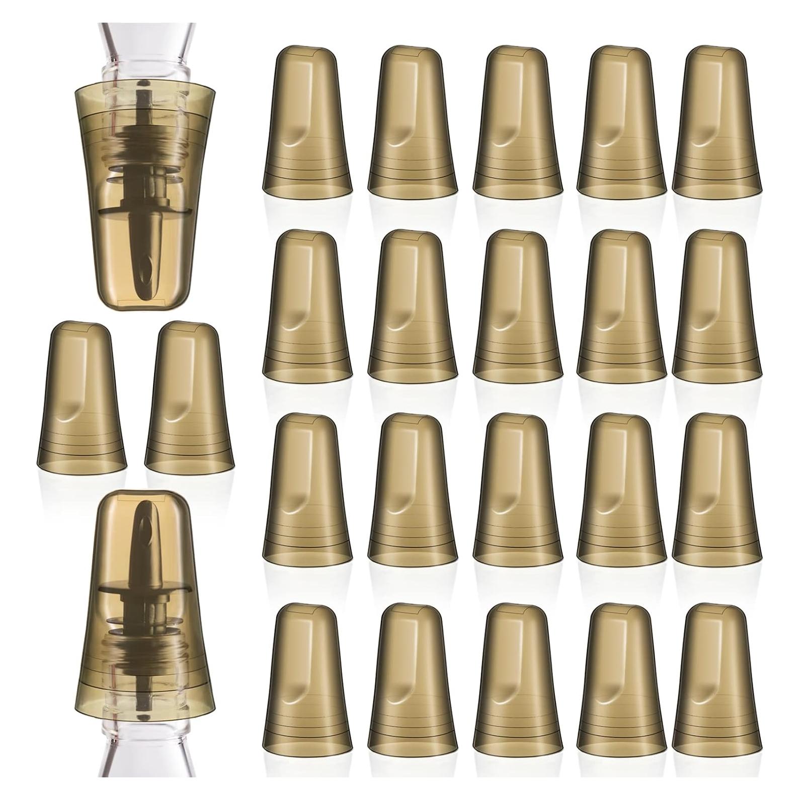 Chengu 24 Tapas de Botellas de Licor Transparentes 7.62 cm