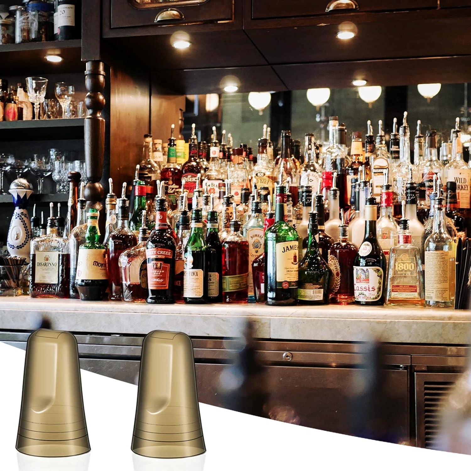 Chengu 24 Tapas de Botellas de Licor Transparentes 7.62 cm