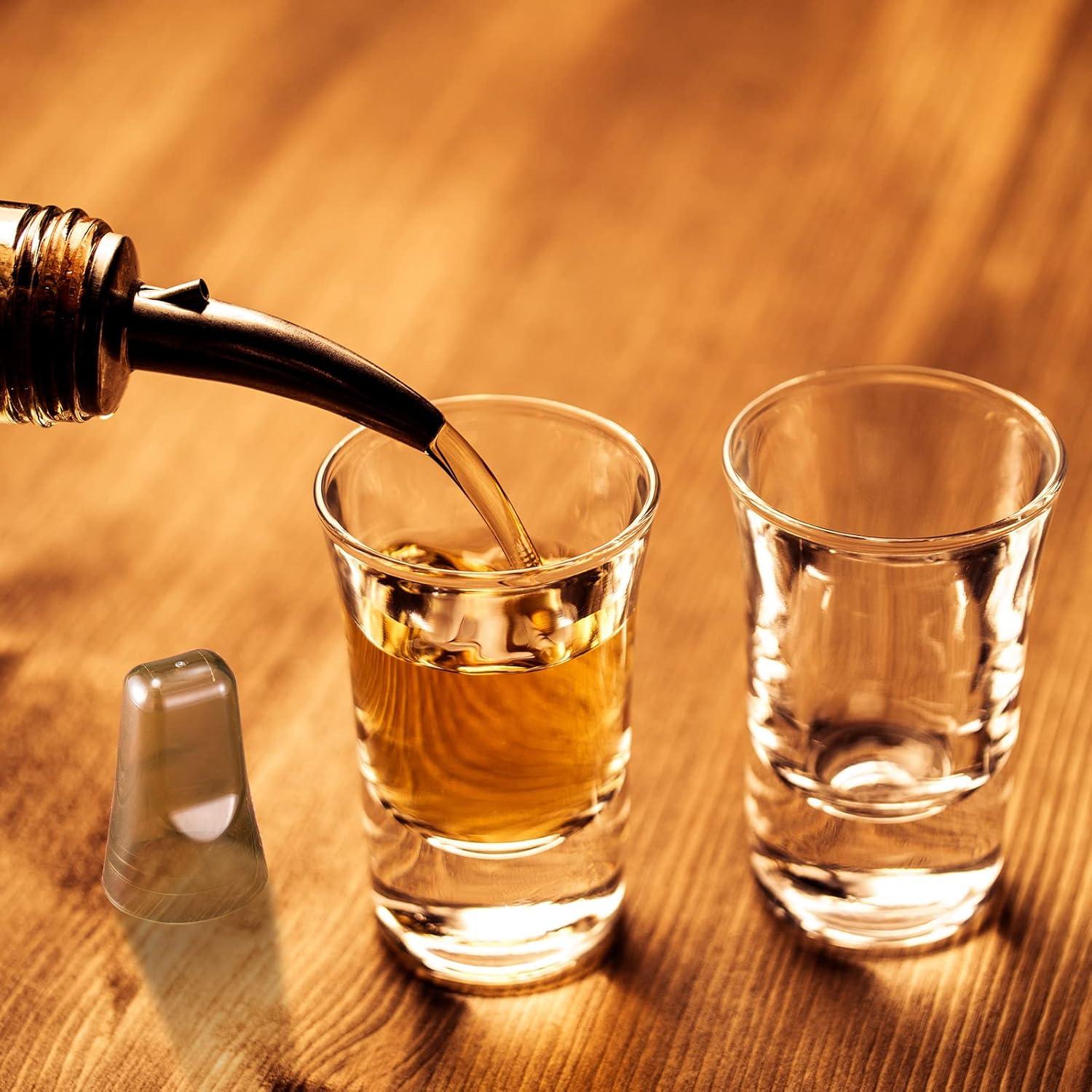 Chengu 24 Tapas de Botellas de Licor Transparentes 7.62 cm