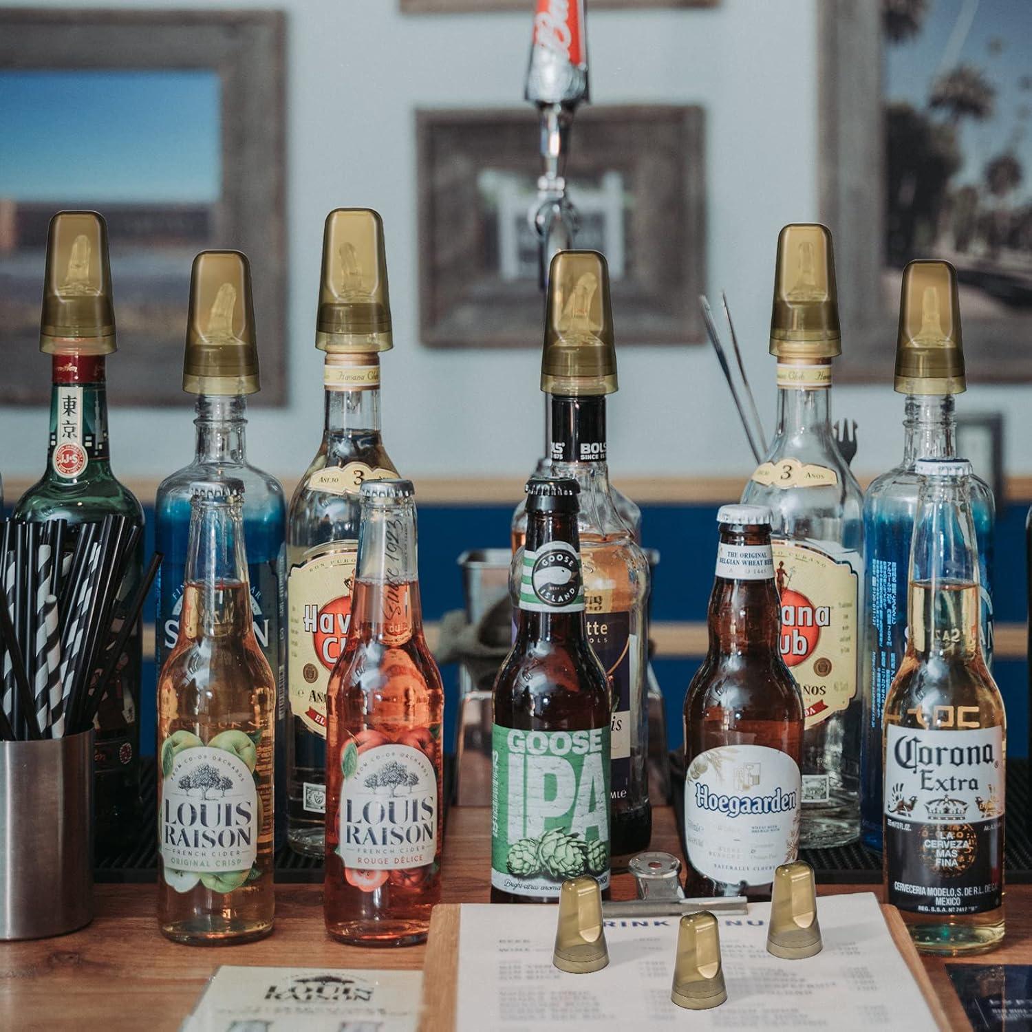 Chengu 24 Tapas de Botellas de Licor Transparentes 7.62 cm