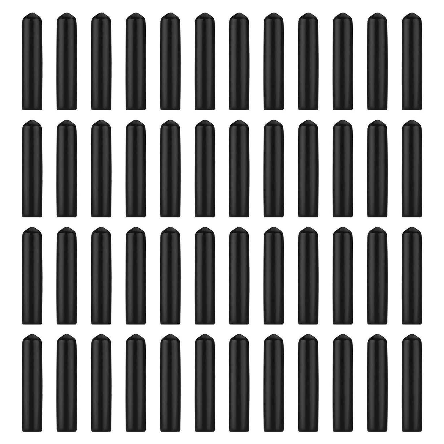 Tapa Vertedora de Goma Negra EBOOT para Botellas de Licor - 48 Unidades