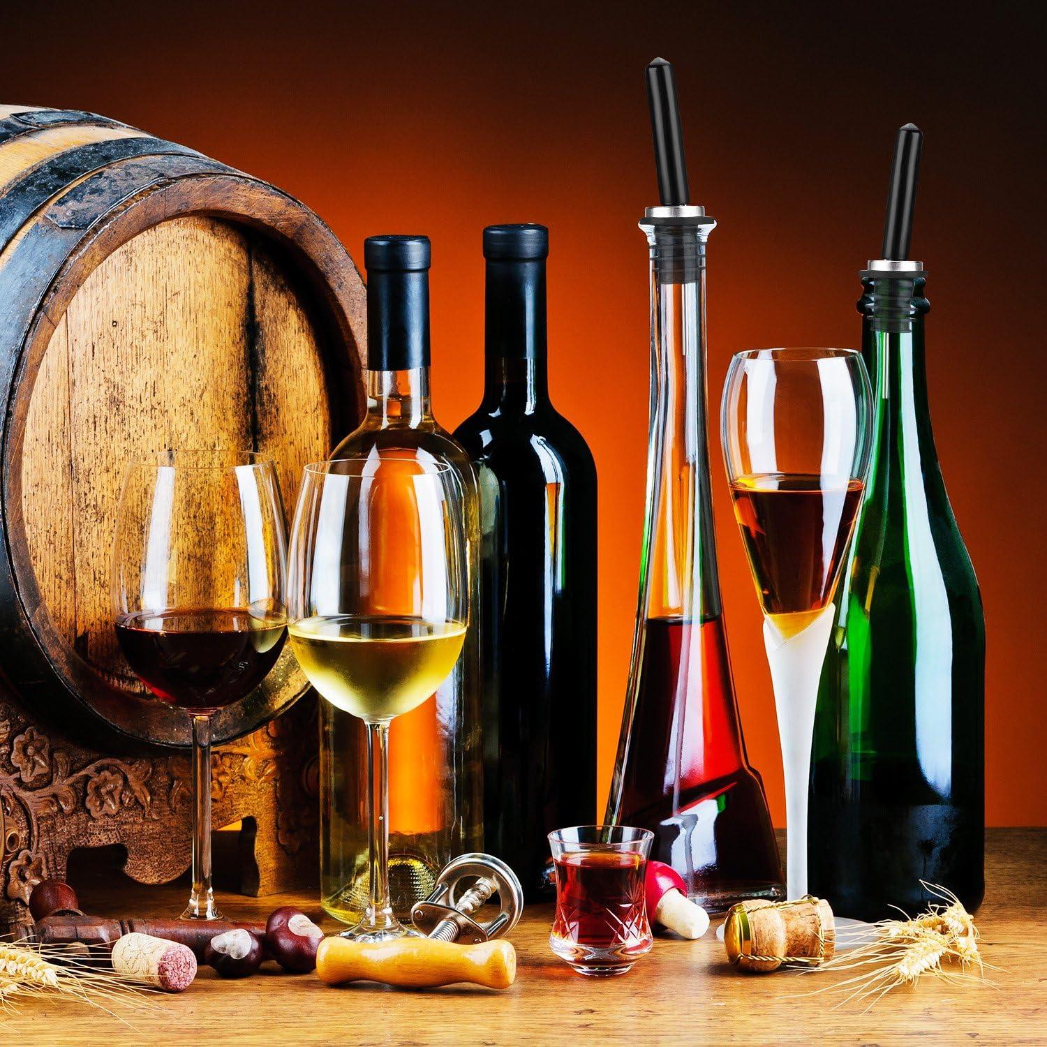 Tapa Vertedora de Goma Negra EBOOT para Botellas de Licor - 48 Unidades