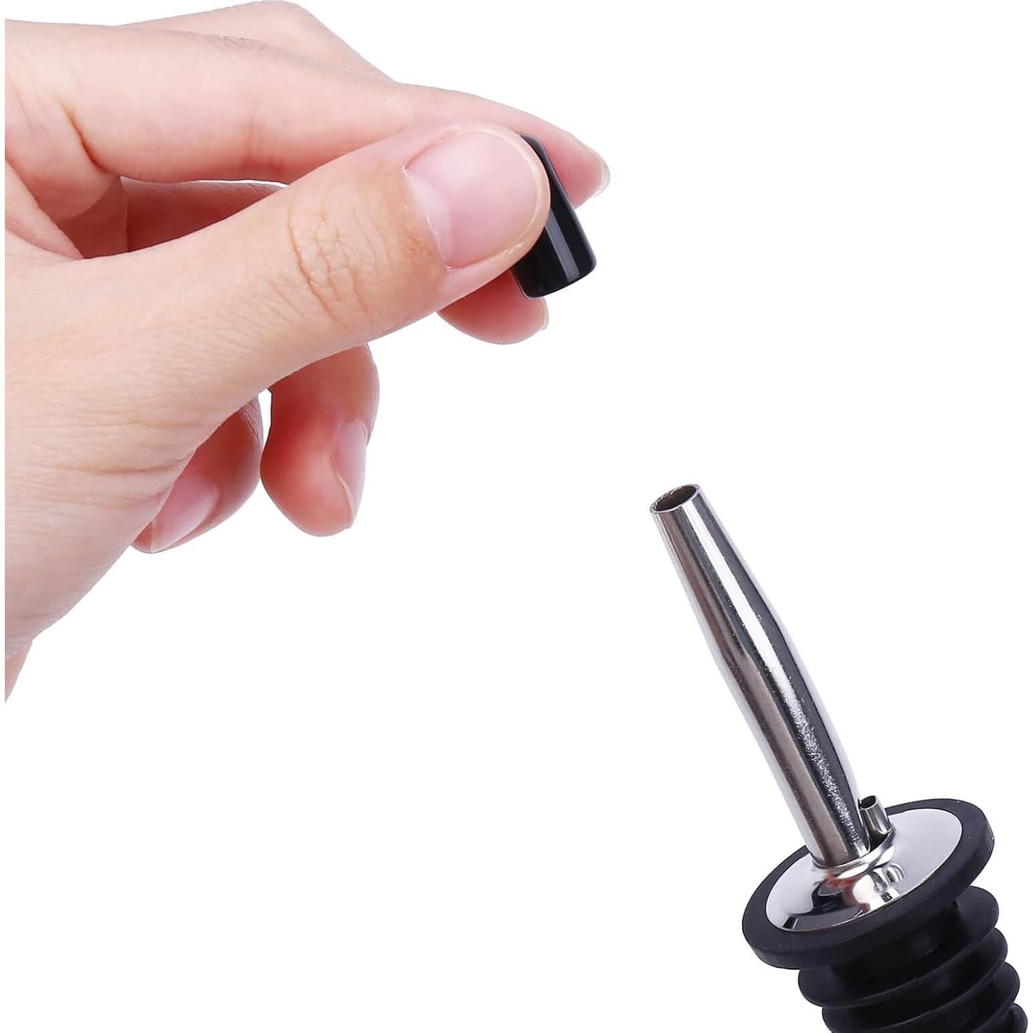 180 Cubiertas de Polvo para Vertedores de Goma Negra - Protección