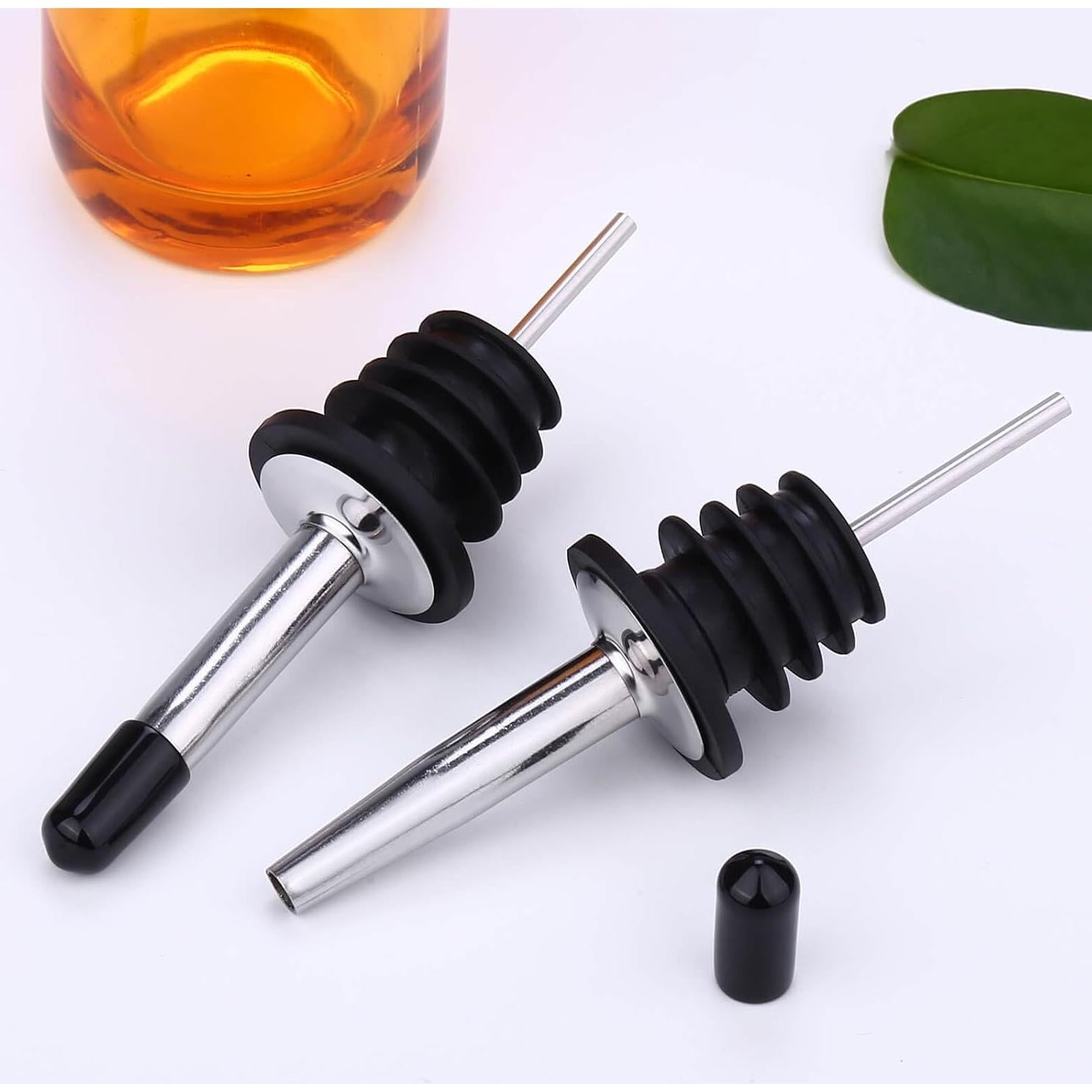 180 Cubiertas de Polvo para Vertedores de Goma Negra - Protección