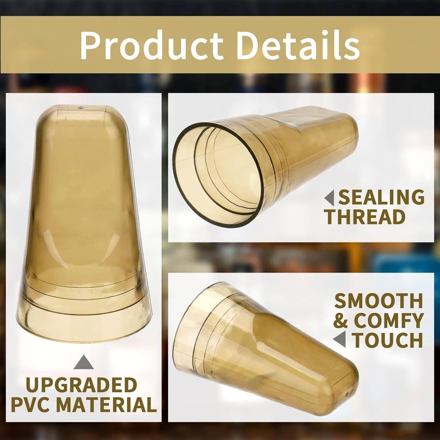 25 Cubiertas de Vertedor SuproBarware - Tapas de Polvo Transparentes