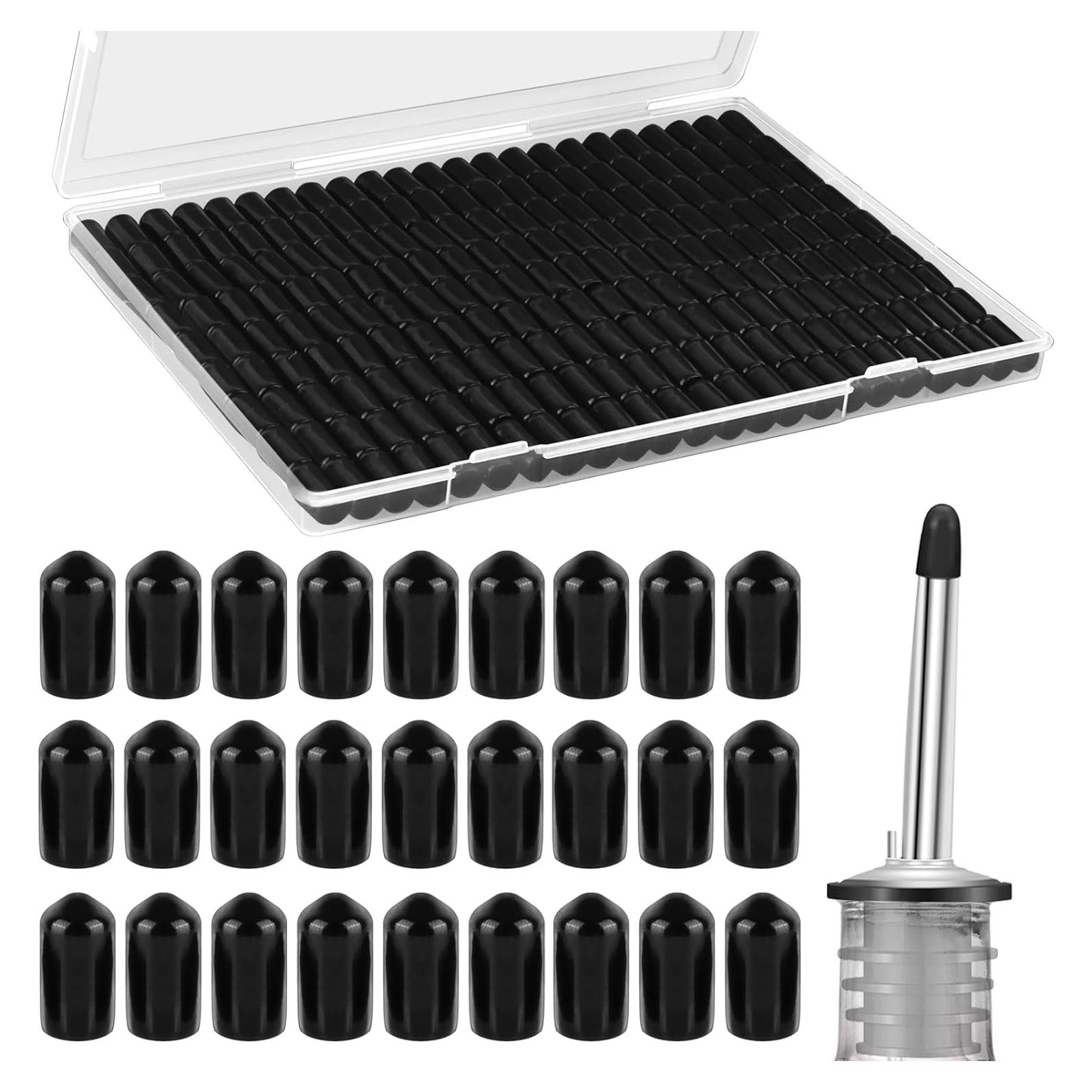 RYKOMO 200 Tapas de Vertedor de Goma para Botellas de Licor