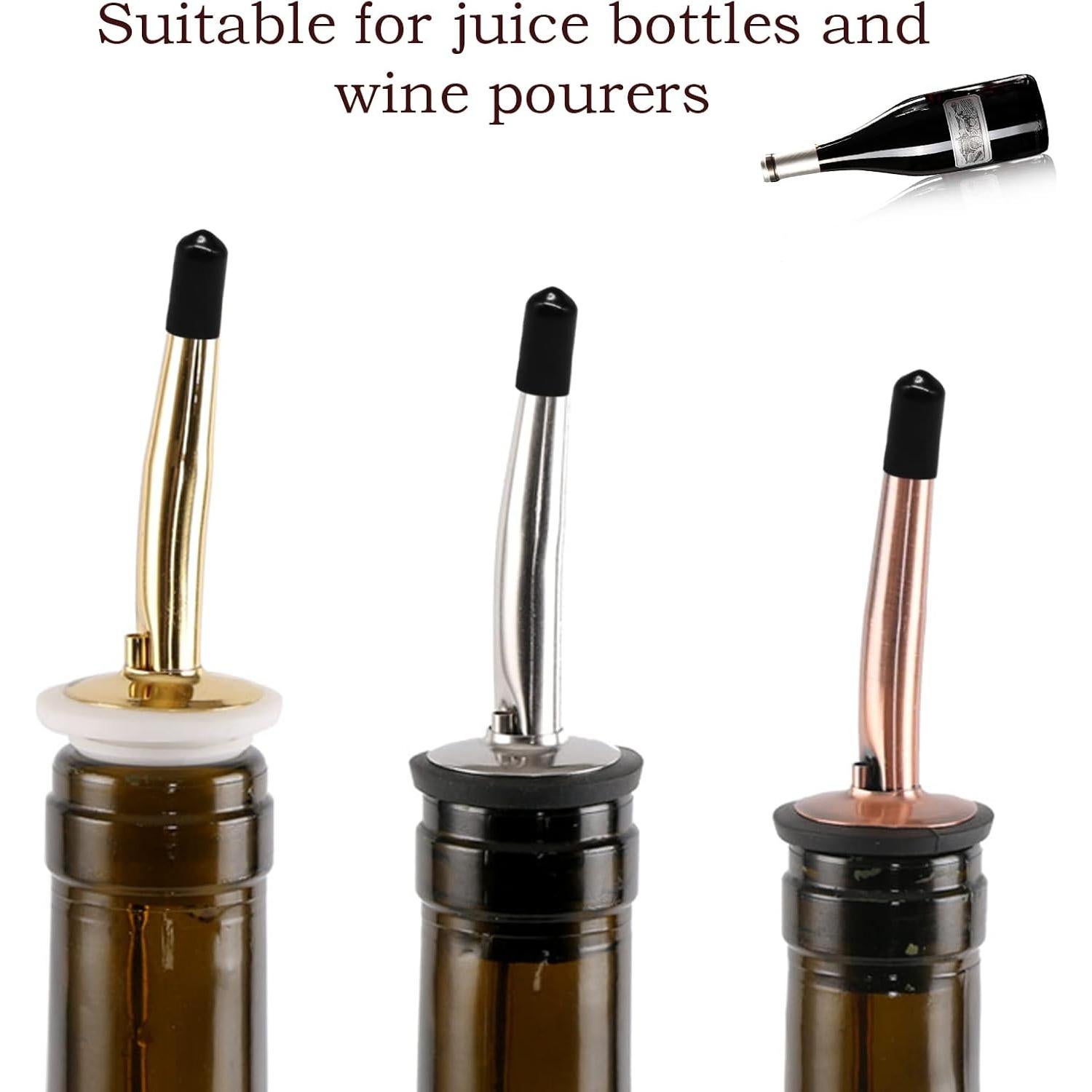 RYKOMO 200 Tapas de Vertedor de Goma para Botellas de Licor