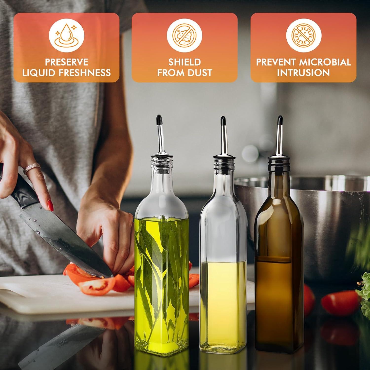 100 Pcs Cubiertas para Vertedores de Licor y Aceite - Goma