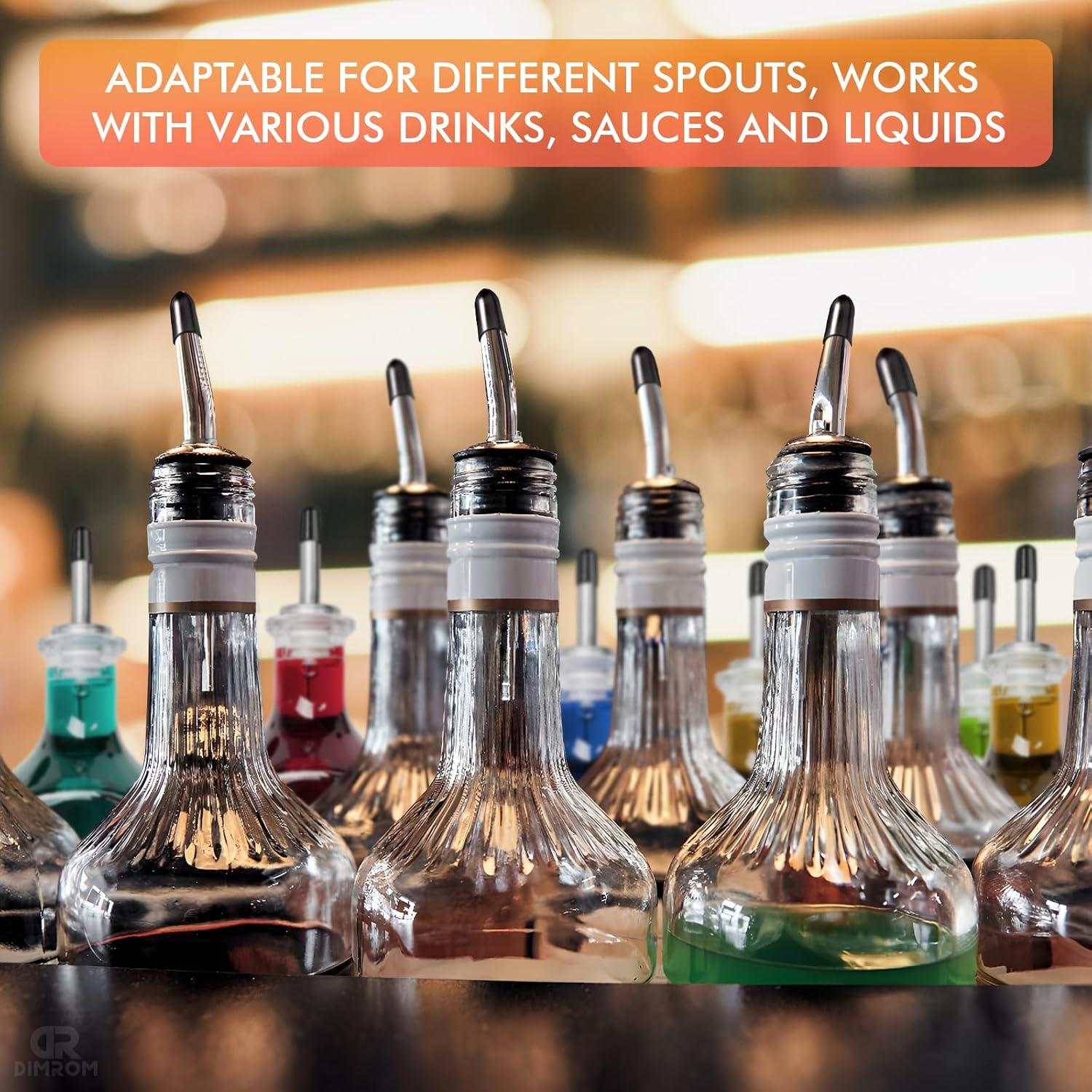 100 Pcs Cubiertas para Vertedores de Licor y Aceite - Goma