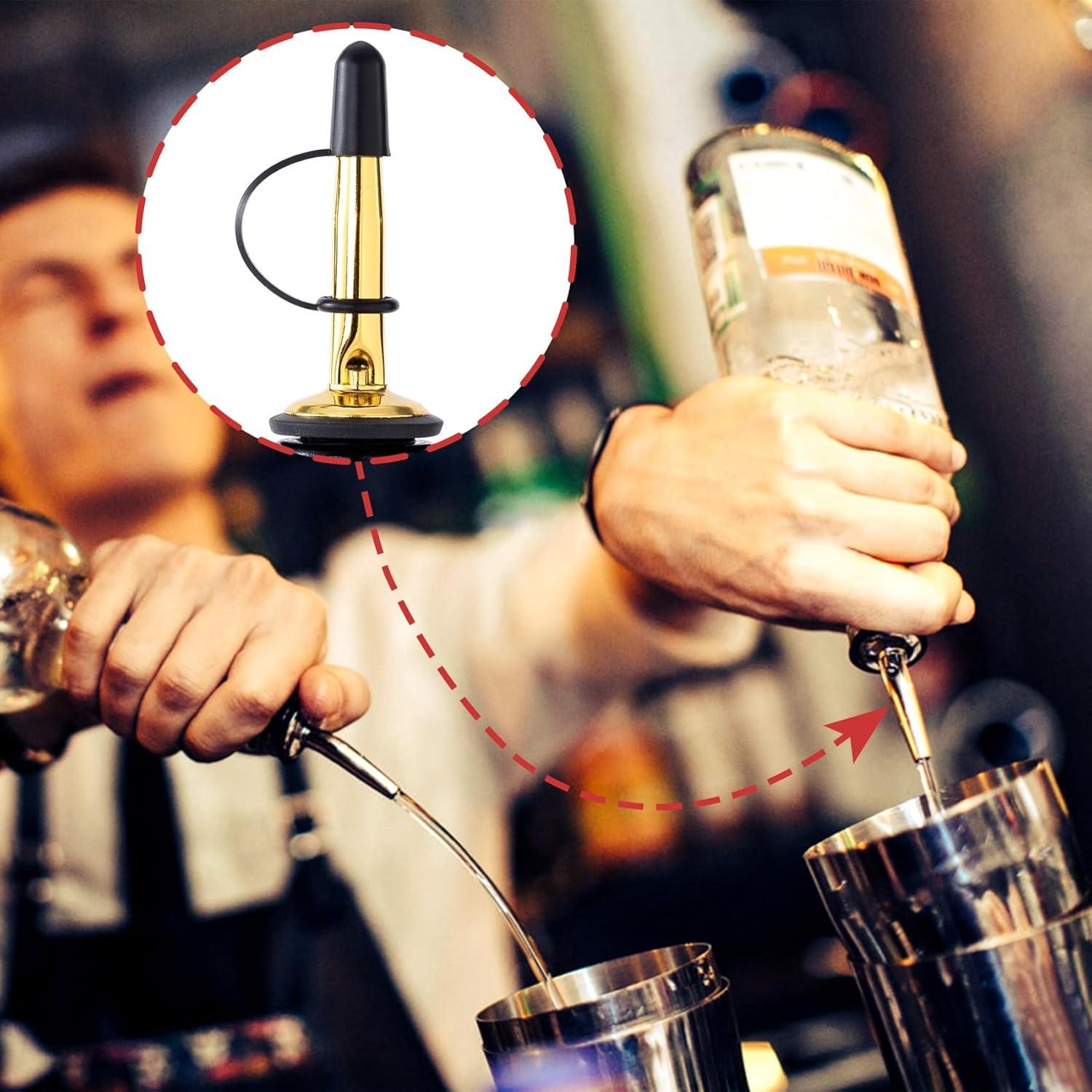 30 Tapas de Licor de Goma Isslly Negras a Prueba de Polvo