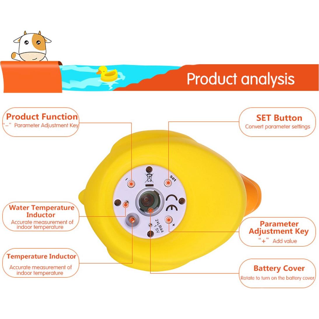 Termómetro Digital para Bebés B&H - Pato Clásico Flotante