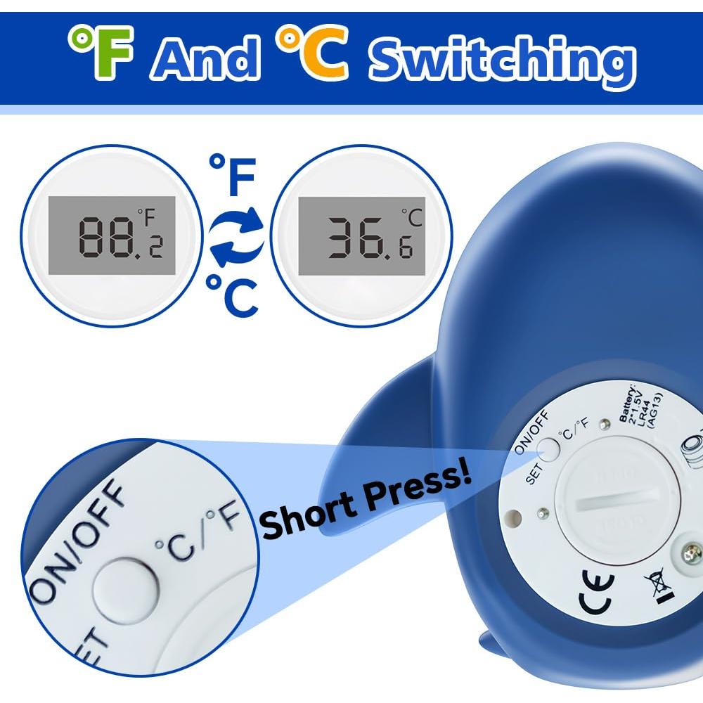 Termómetro Digital de Agua para Bebés Miedecdel - Azul Marino