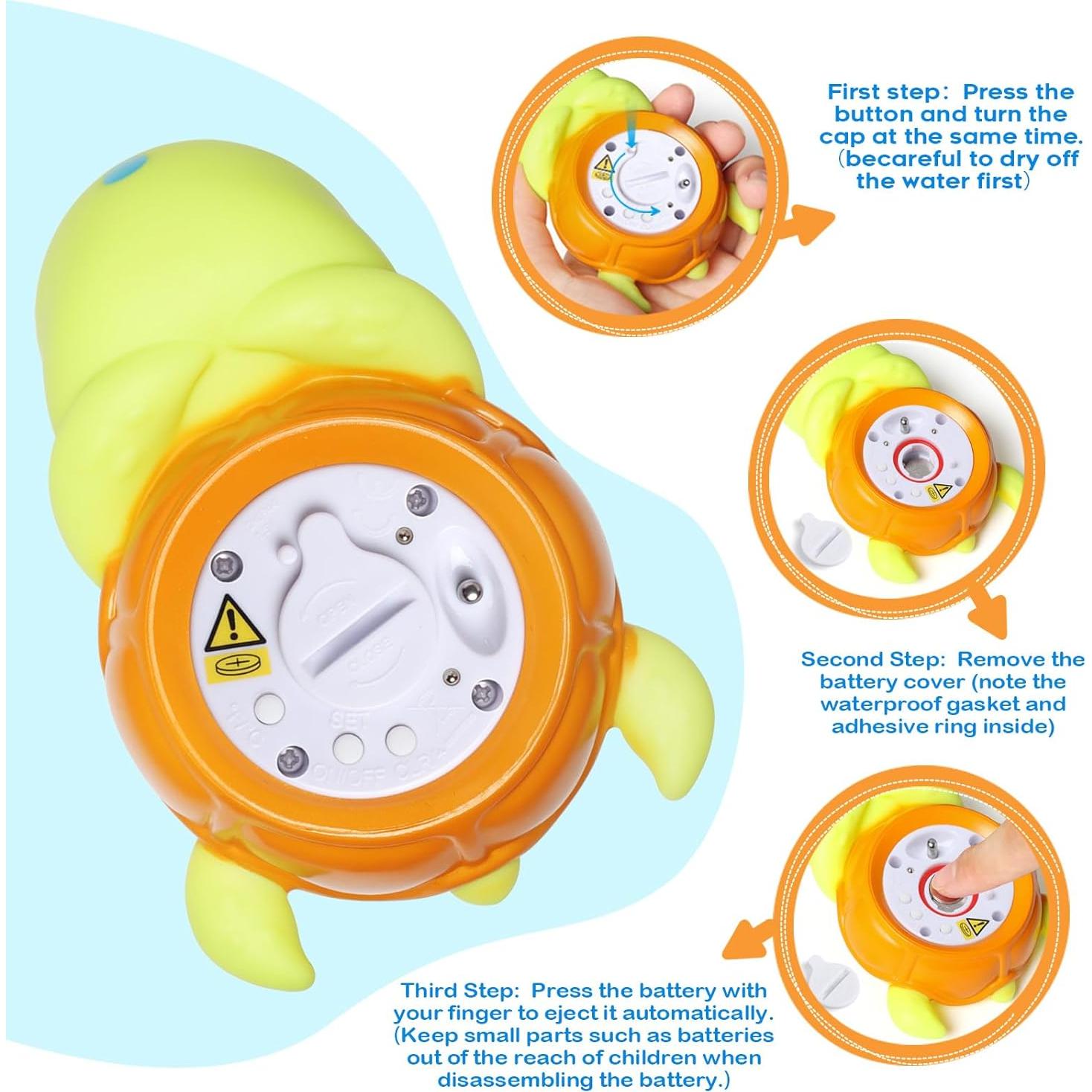 Termómetro de baño para bebés MayRoxe Tortuga Flotante BPA