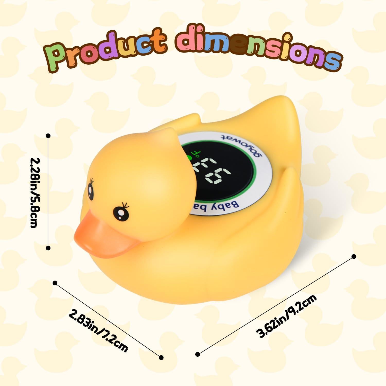 Termómetro de Baño para Bebés Goyowat Pato Flotante LED