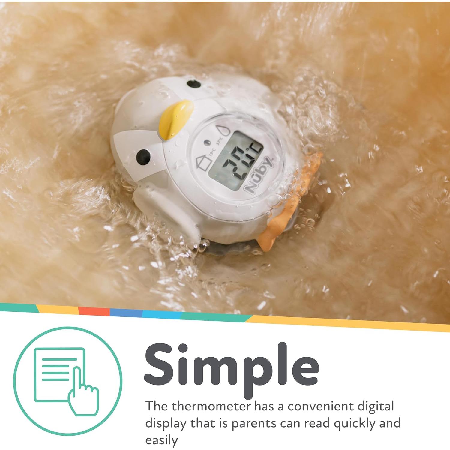 Termómetro Digital de Baño Nuby Pingüino - Temperatura Bebés