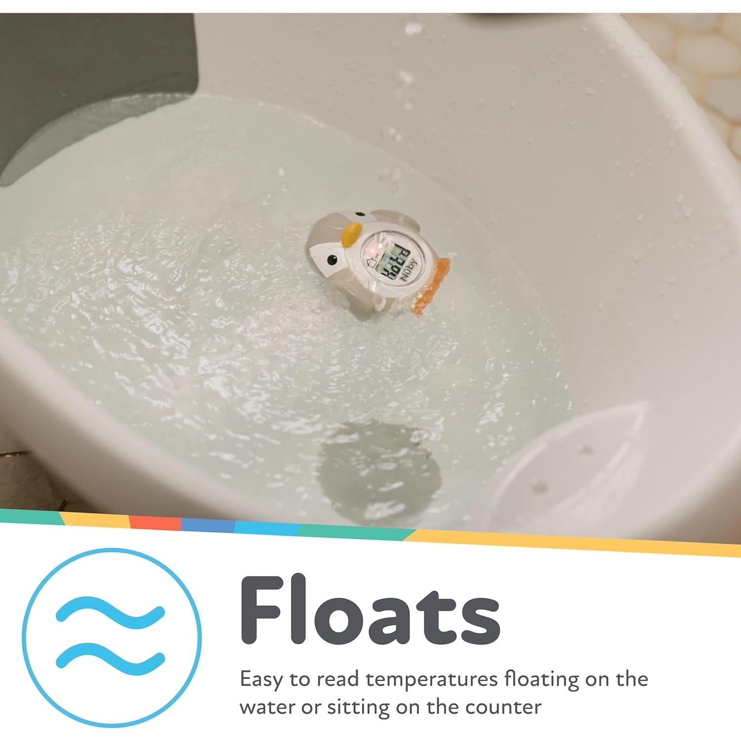Termómetro Digital de Baño Nuby Pingüino - Temperatura Bebés