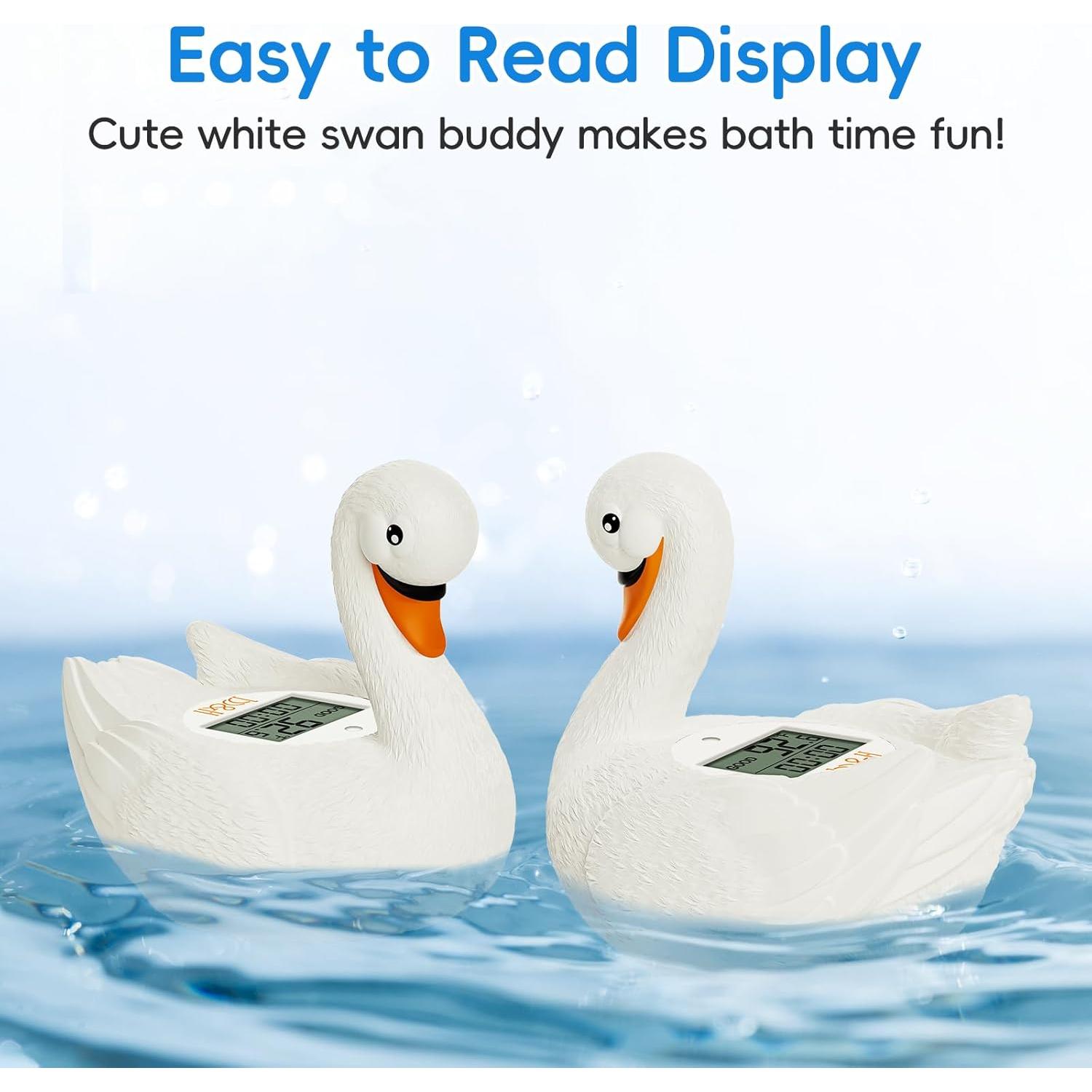 Termómetro de baño digital B&H cisne blanco para bebés