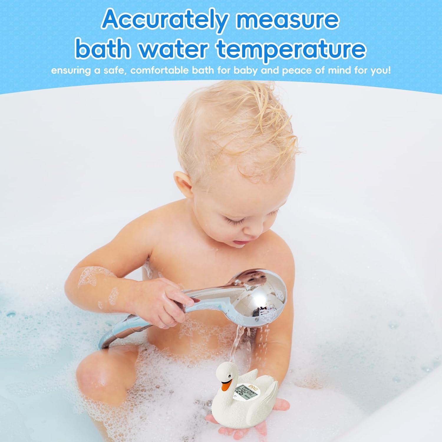 Termómetro de baño digital B&H cisne blanco para bebés