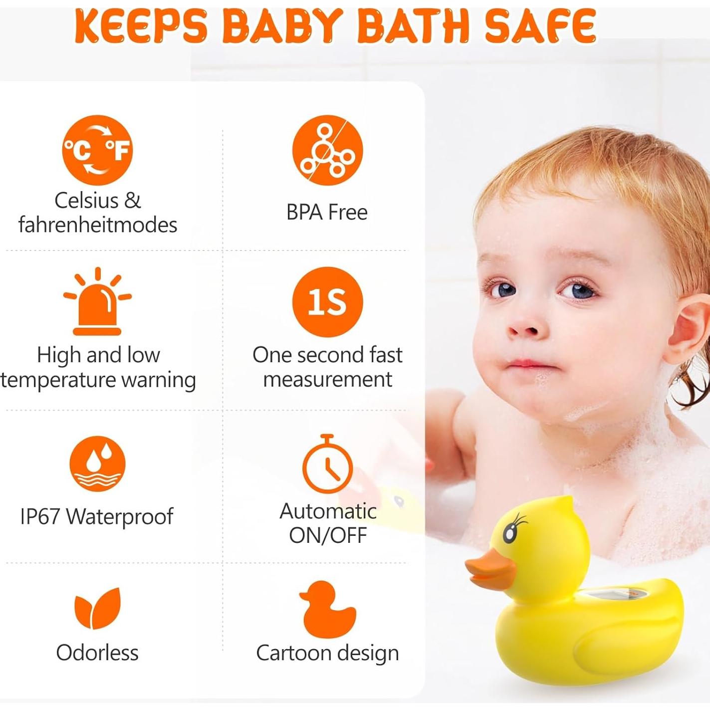 Termómetro de baño digital para bebés Dar Darouxiao - Pato Flotante