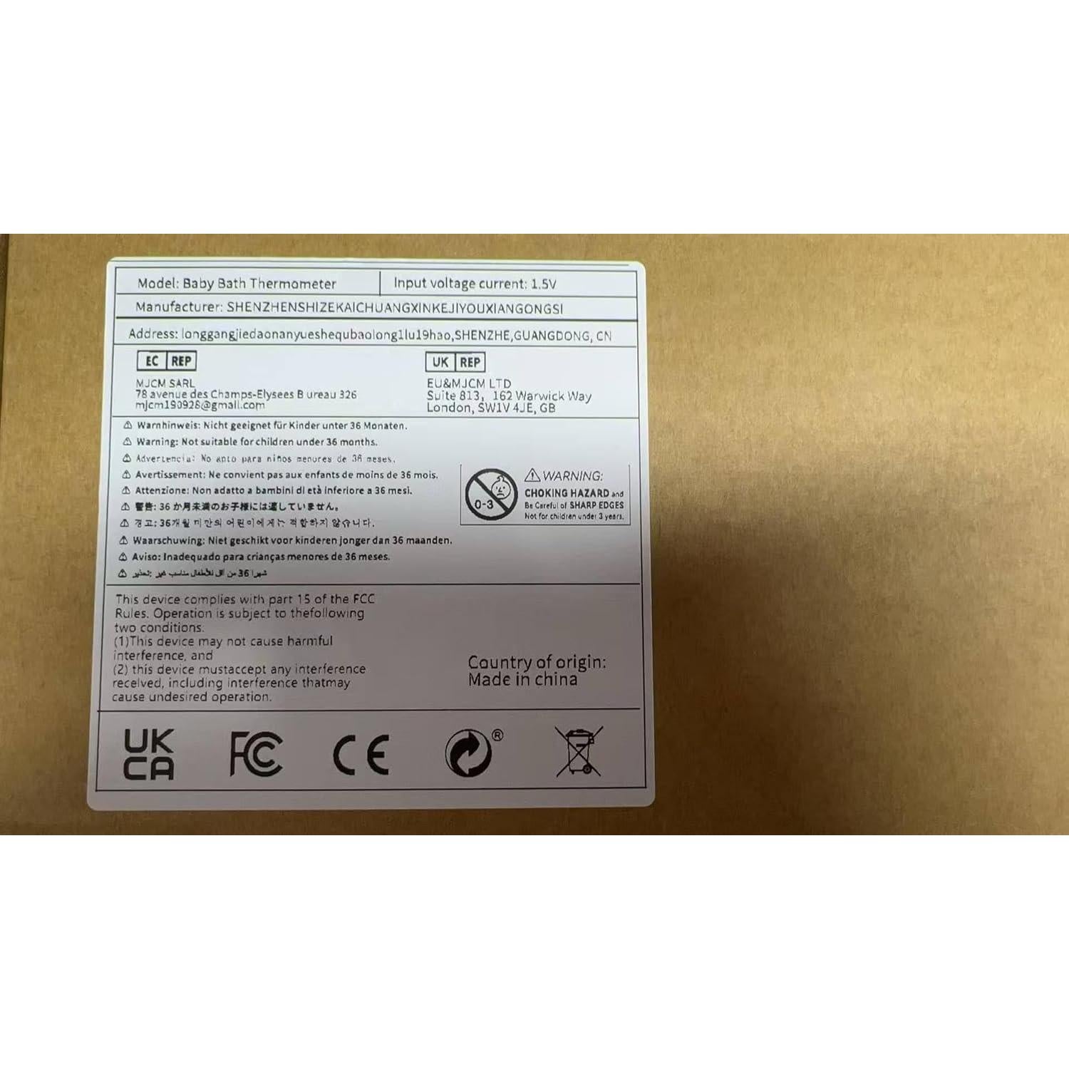 Termómetro de baño nutria JARMAPOZ, flotante y seguro