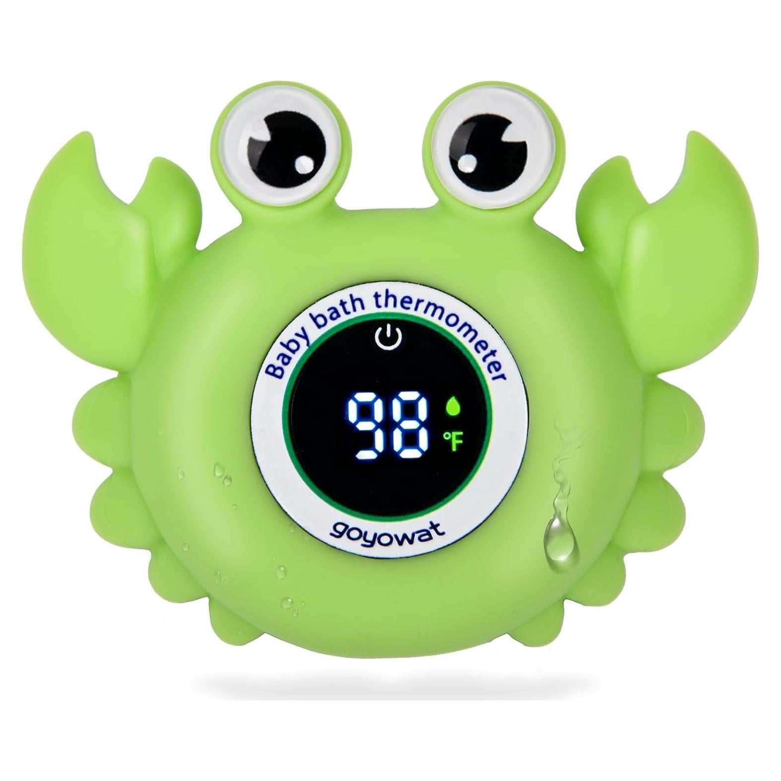 Termómetro de baño para bebés GOYOWAT cangrejo flotante LED