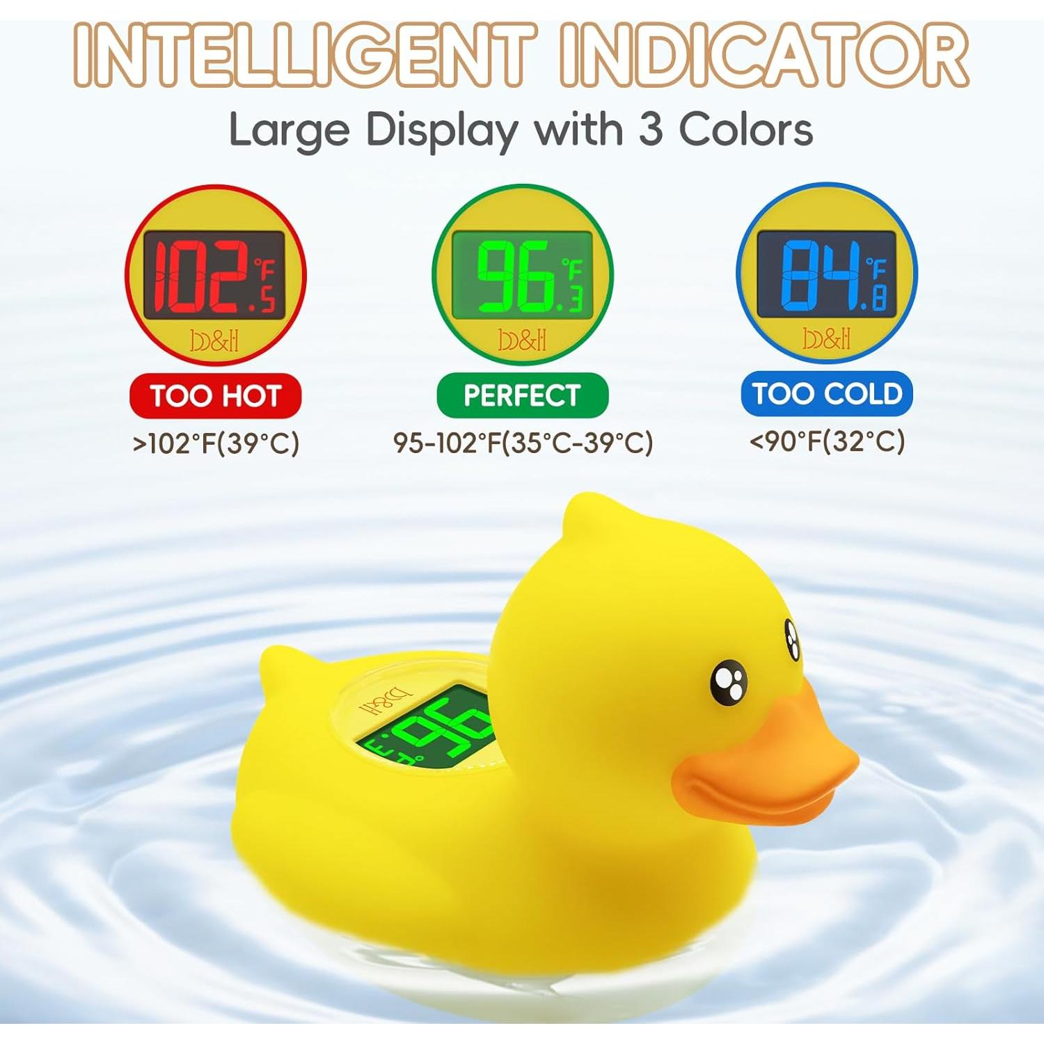 Termómetro de baño digital B&H pato recargable para bebés