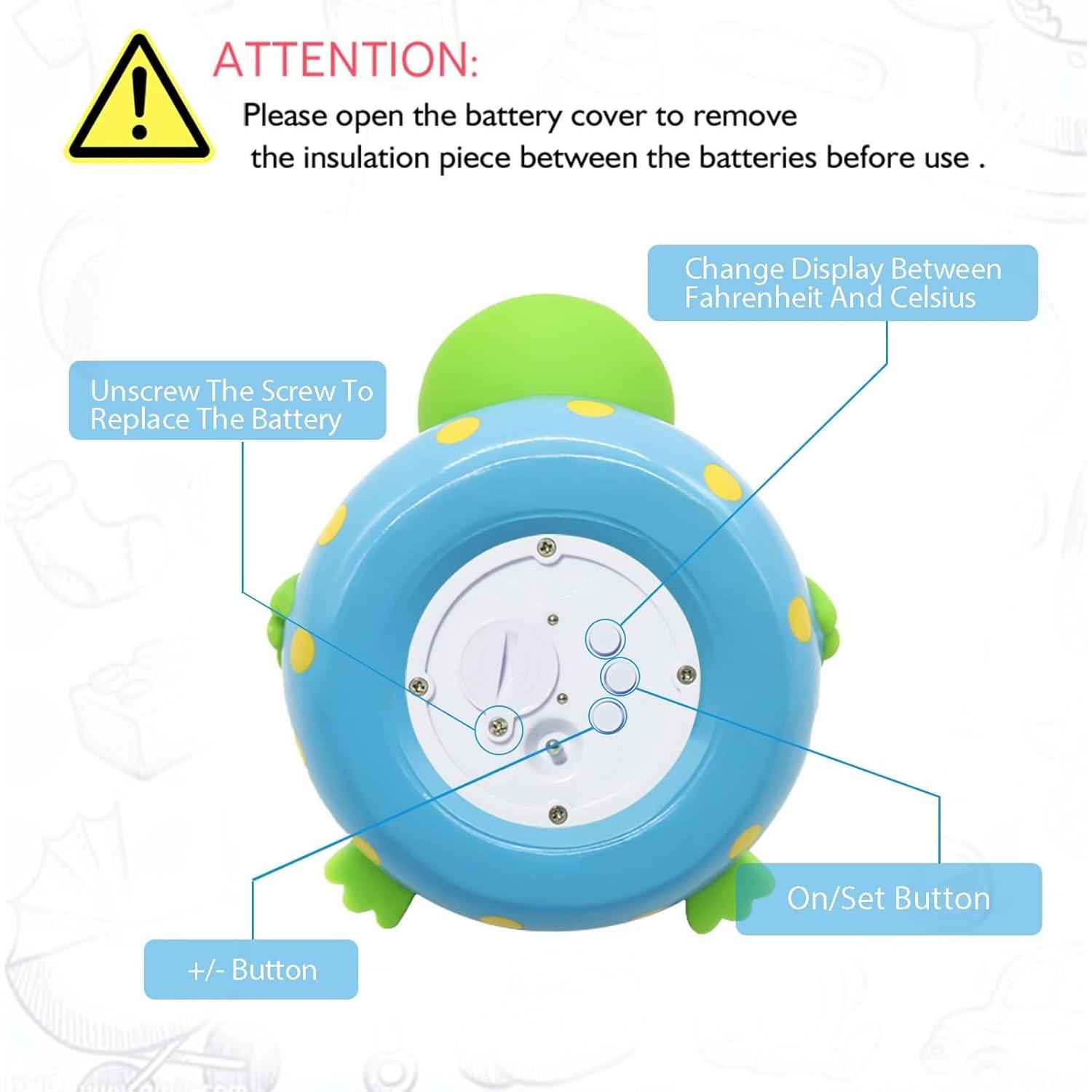 Termómetro de baño para bebés Doli Yearning - Forma de rana