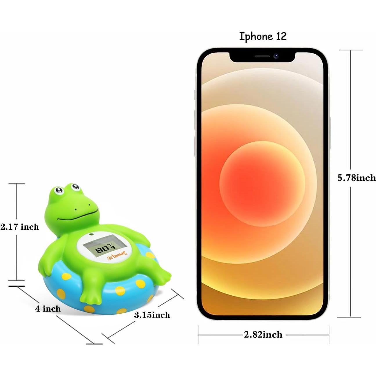 Termómetro de baño para bebés Doli Yearning - Forma de rana