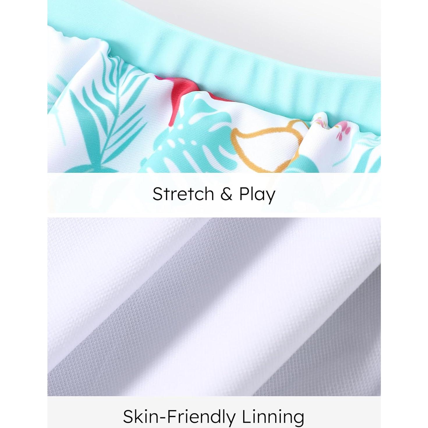 Bañador Peppa Pig para Niña 5-6 Años Verde con Falda