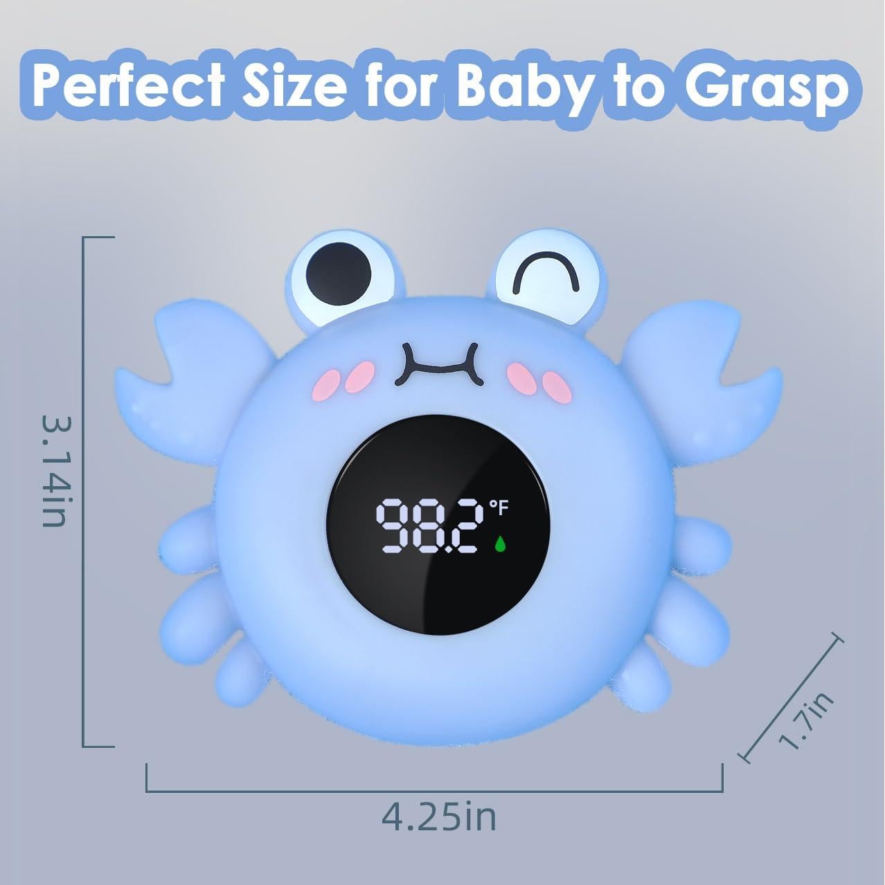 Termómetro de baño CHAMIUU cangrejo para bebés 11.2x9.4cm