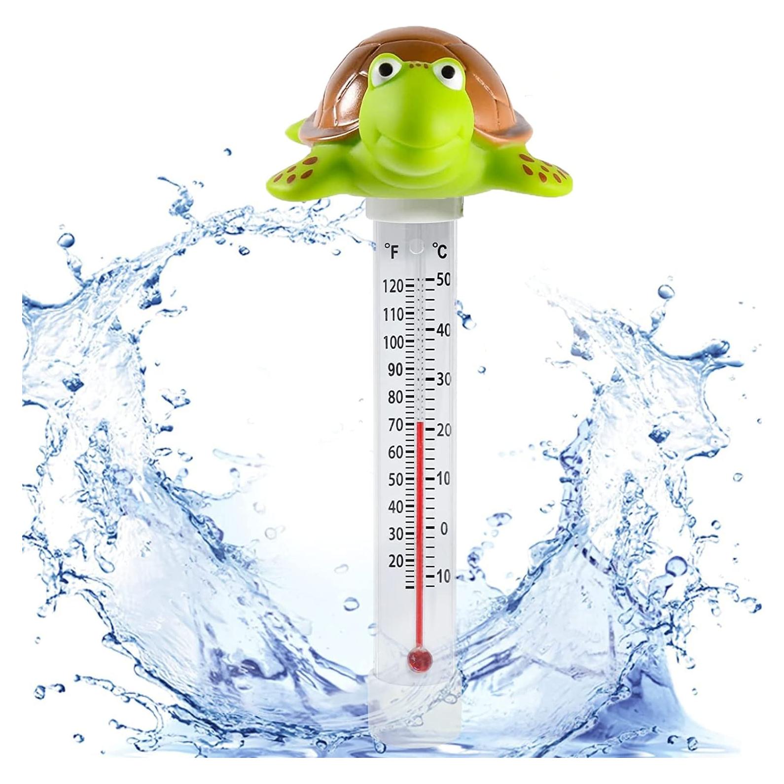 Termómetro de piscina flotante Unipool Tortuga, pantalla grande