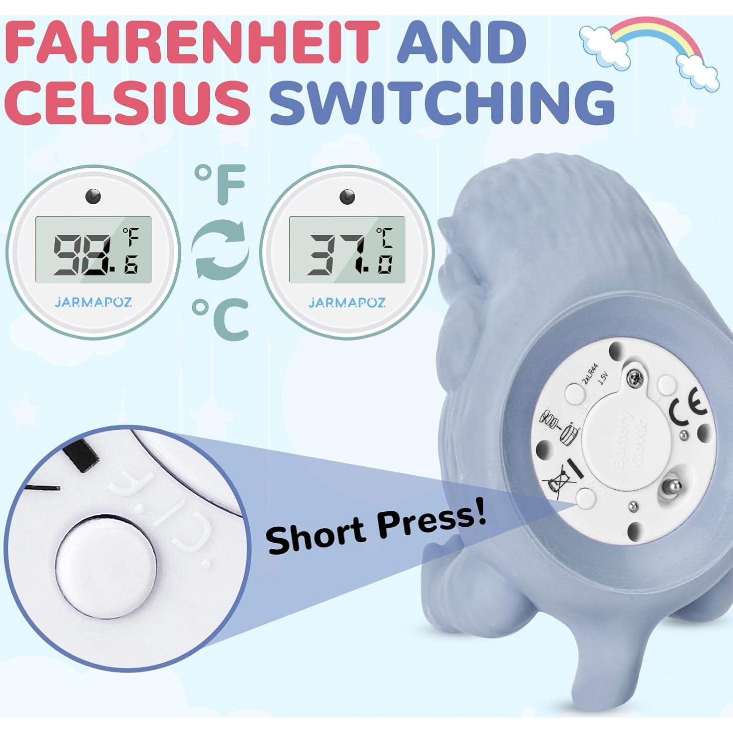 Termómetro de Baño JARMAPOZ Flotante para Bebés - Lectura Rápida