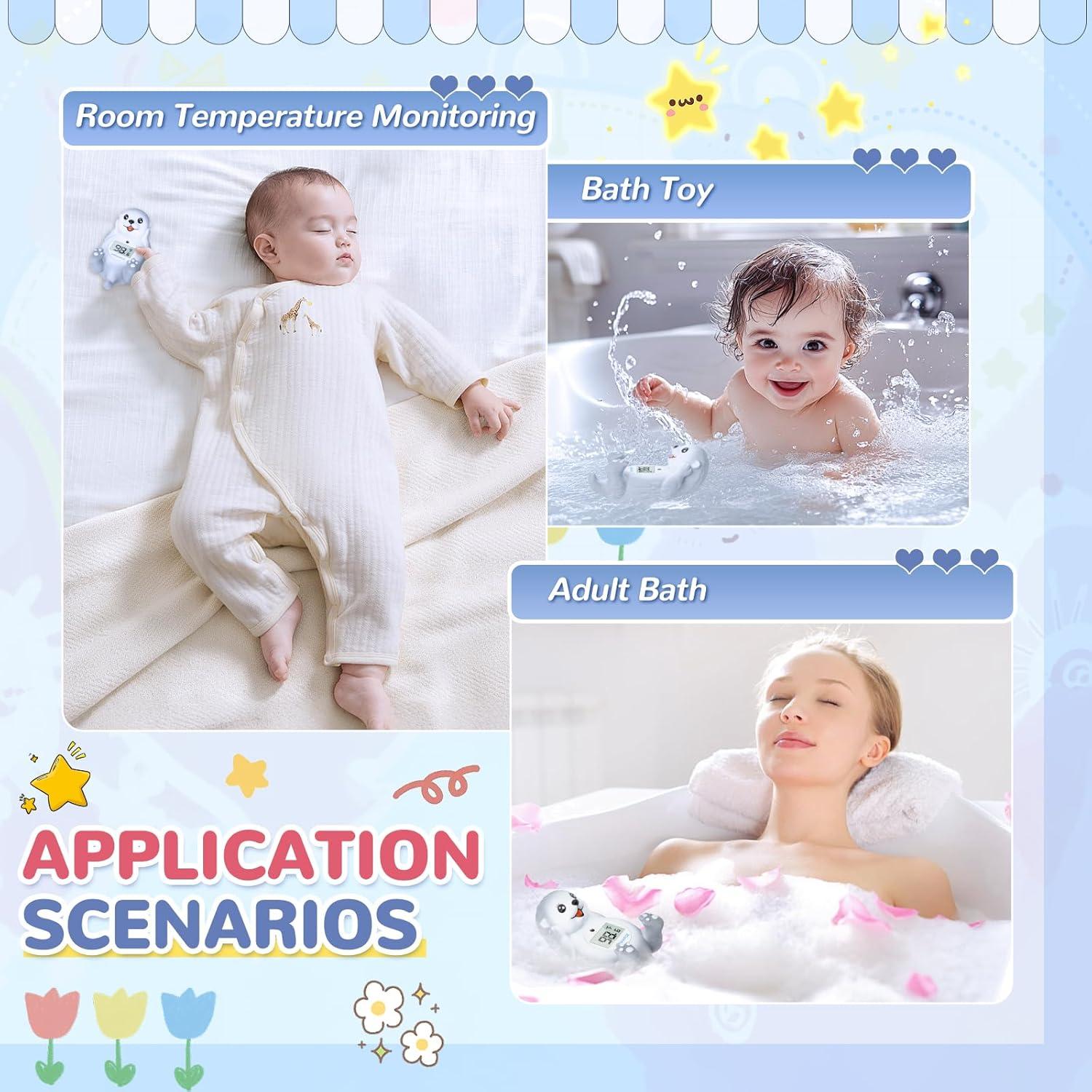 Termómetro de Baño JARMAPOZ Flotante para Bebés - Lectura Rápida