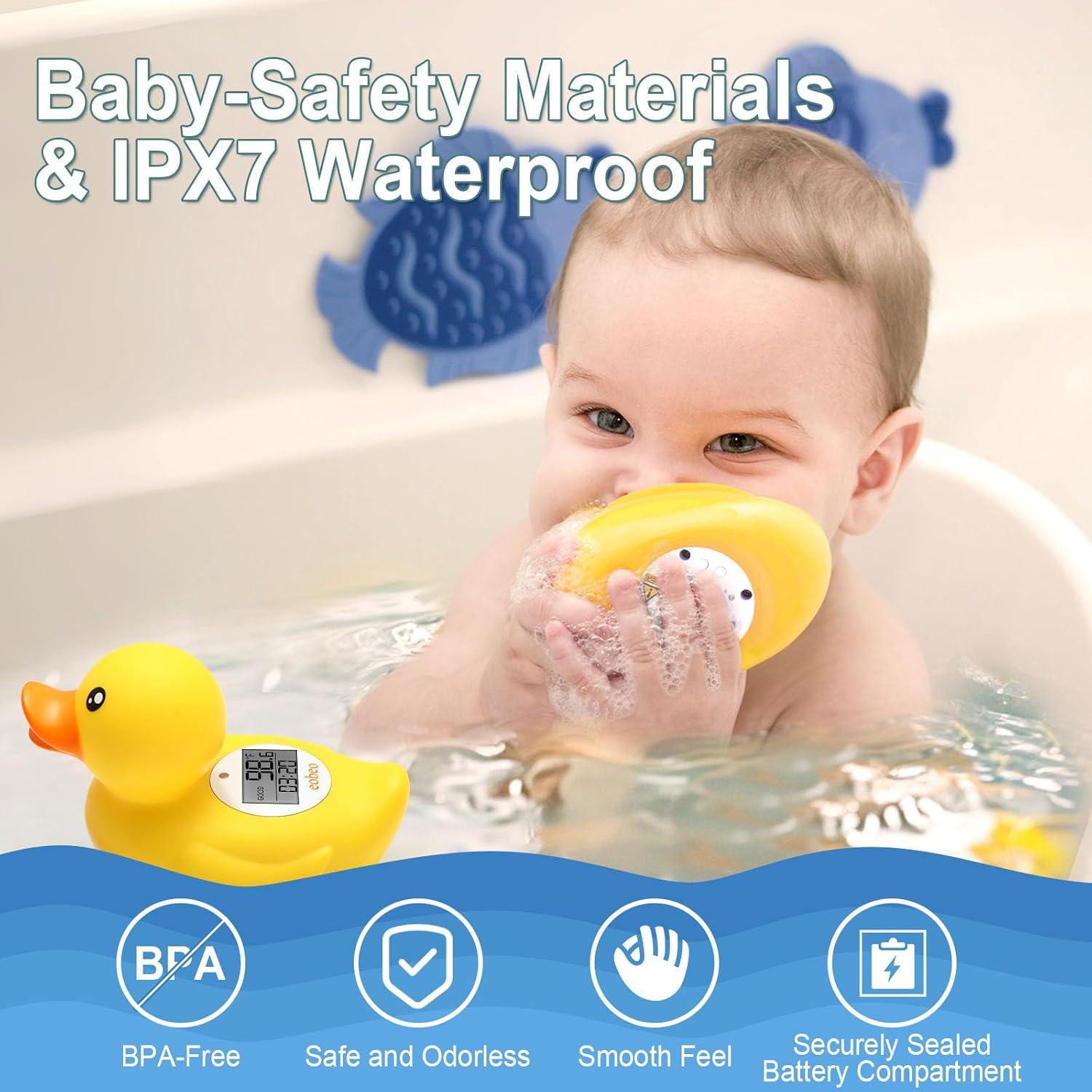 Termómetro de Baño para Bebés Eobeo Pato - Seguro y Digital